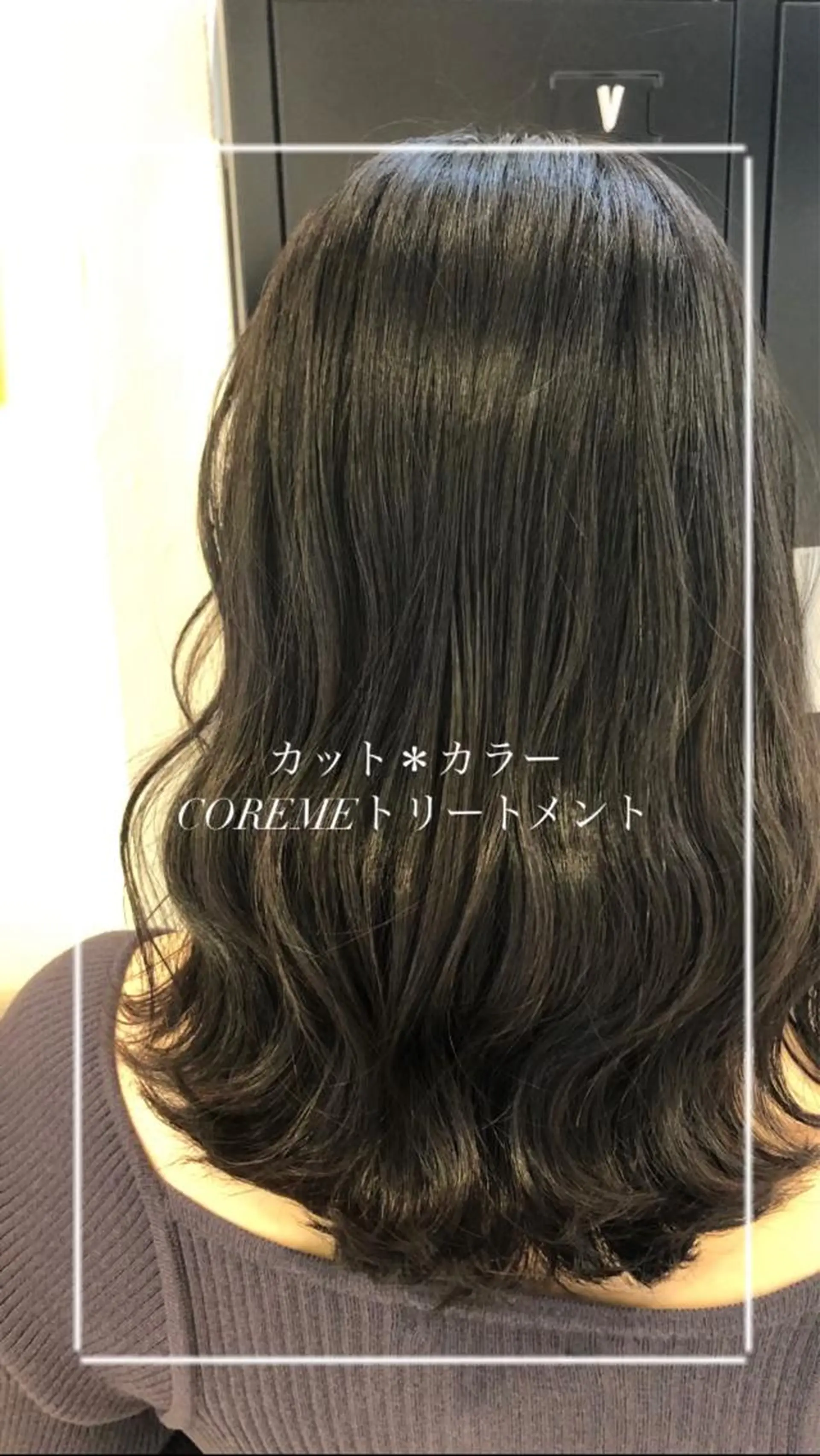 ミディアム カラー 縮毛矯正/髪質改善/ 艶髪ササキナツミのヘアスタイル