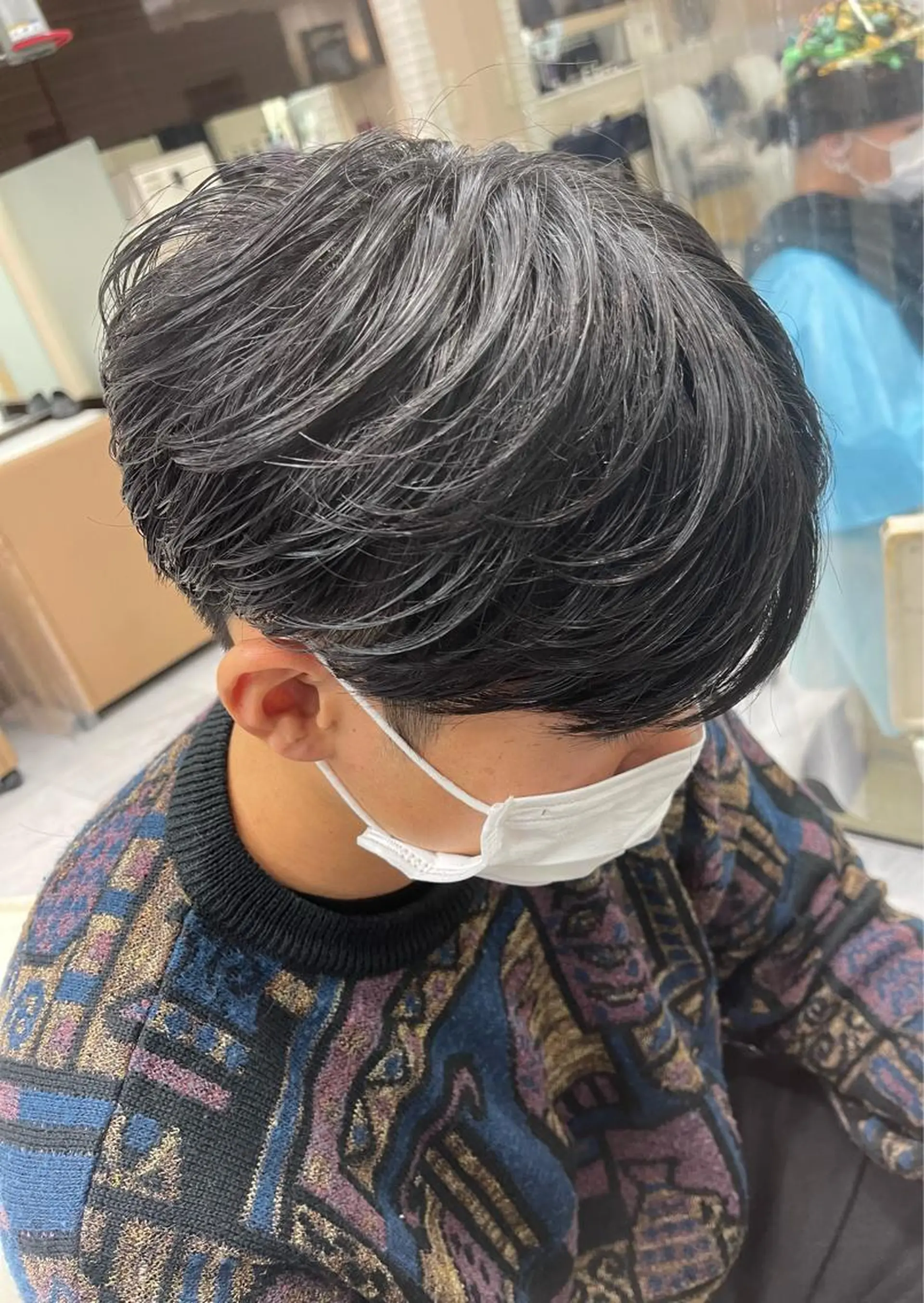 ショート パーマ メンズ メンズパーマ ニュアンスパーマ カット 🌻メンズカット 落合諒🌻のヘアスタイル