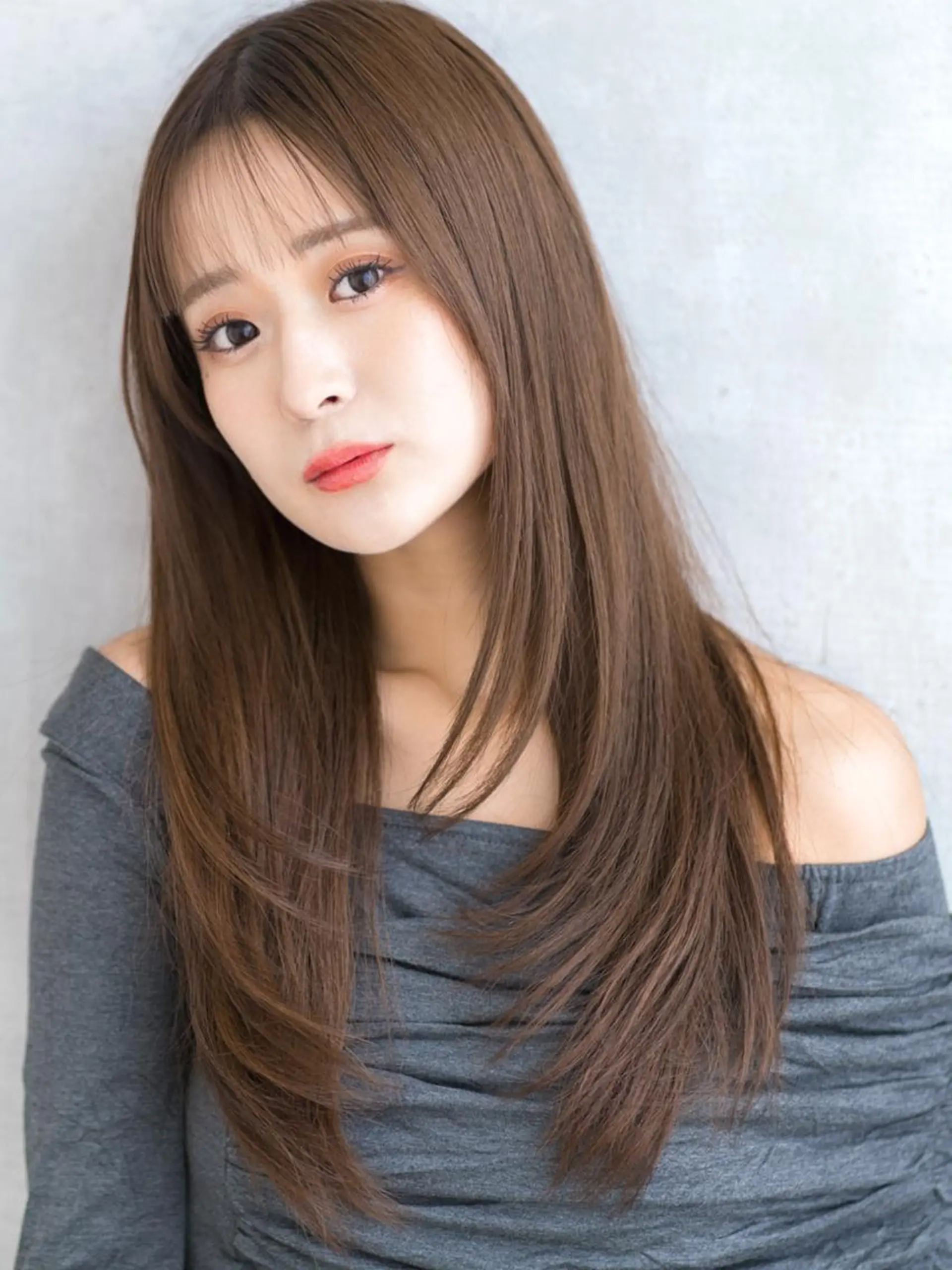 ロング レイヤーカット 縮毛矯正 村上 竜太のヘアスタイル