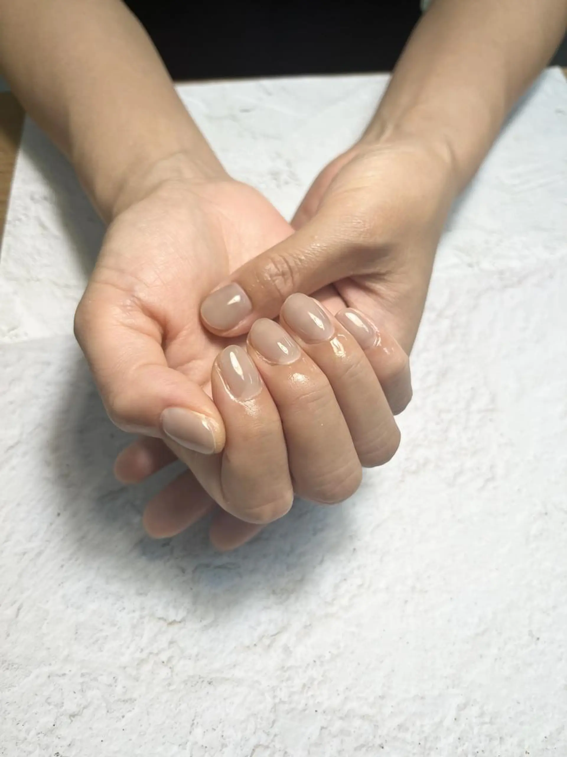 ネイル ワンカラーネイル ハンドネイル 🩵atelier- 01 優奈🩵のネイルデザイン