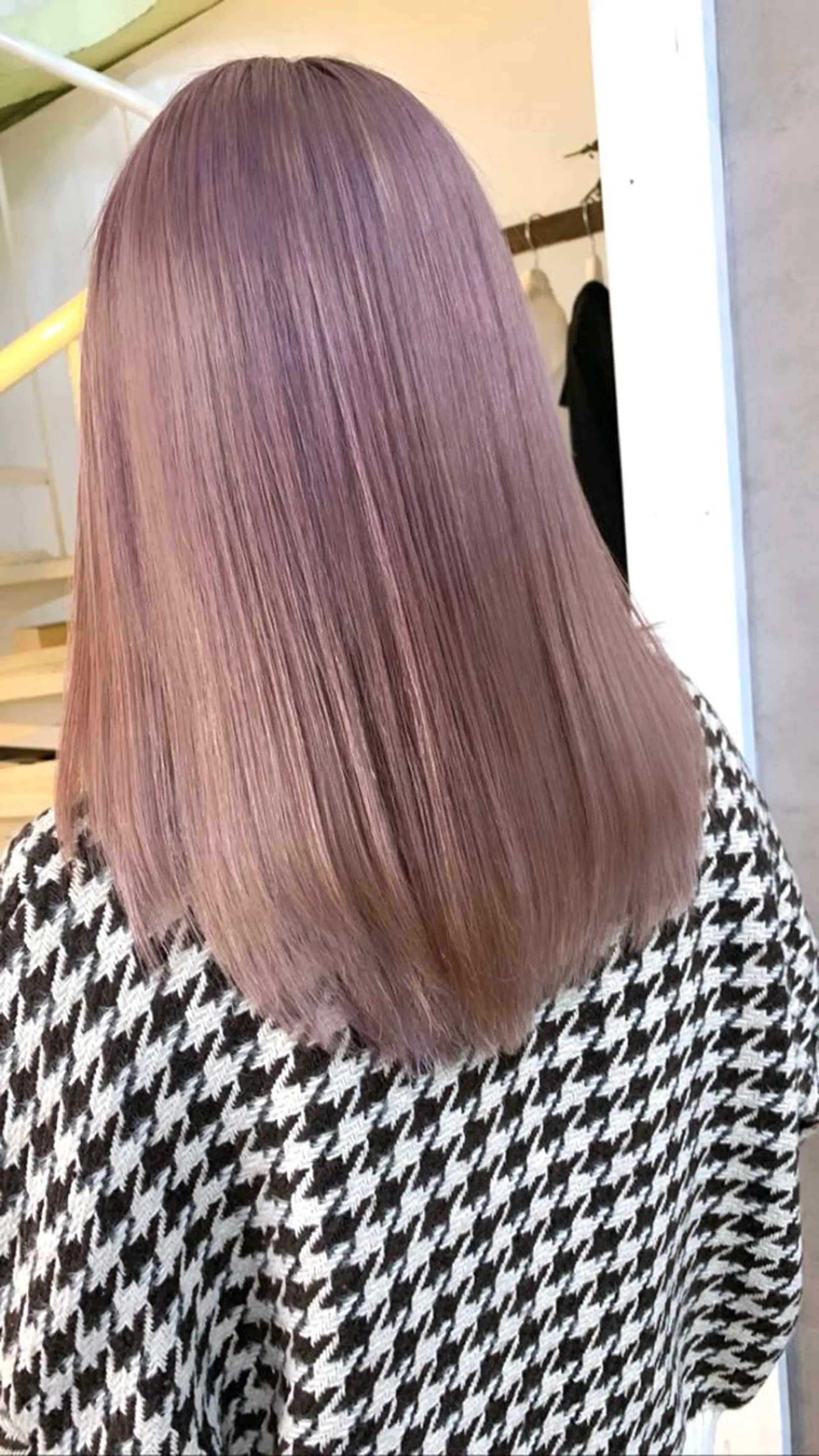 セミロング カラー パーマ ヘアアレンジ ピンクカラー ヘアカラー nico 原宿所属・nico【代表】 市川 拓也のヘアスタイル