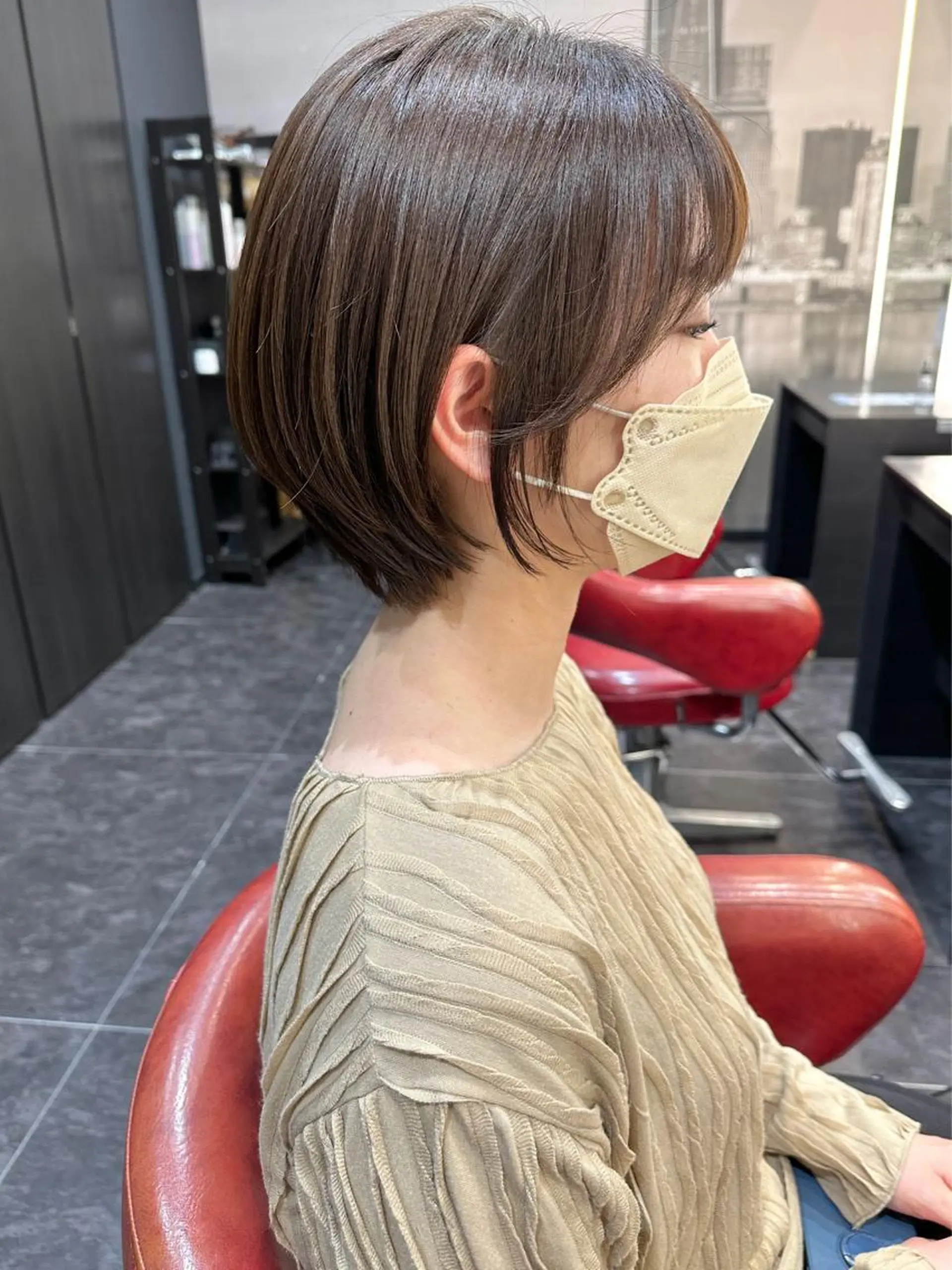 ショート カラー 𖧷 ⁺. 大人ヘア Yui 𓂃𓈒𓏸のヘアスタイル