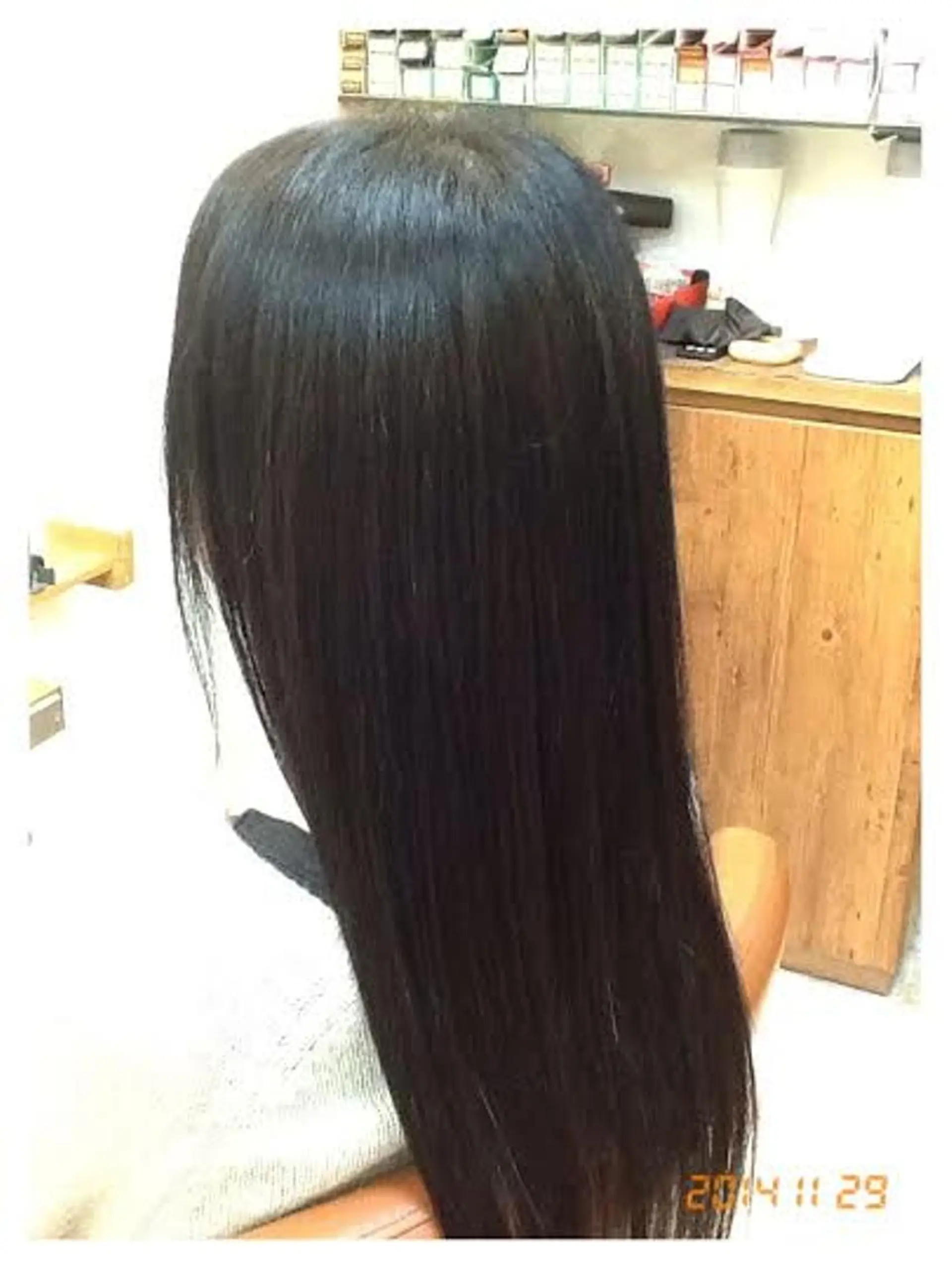 ロング カット 縮毛矯正 関 健二郎のヘアスタイル