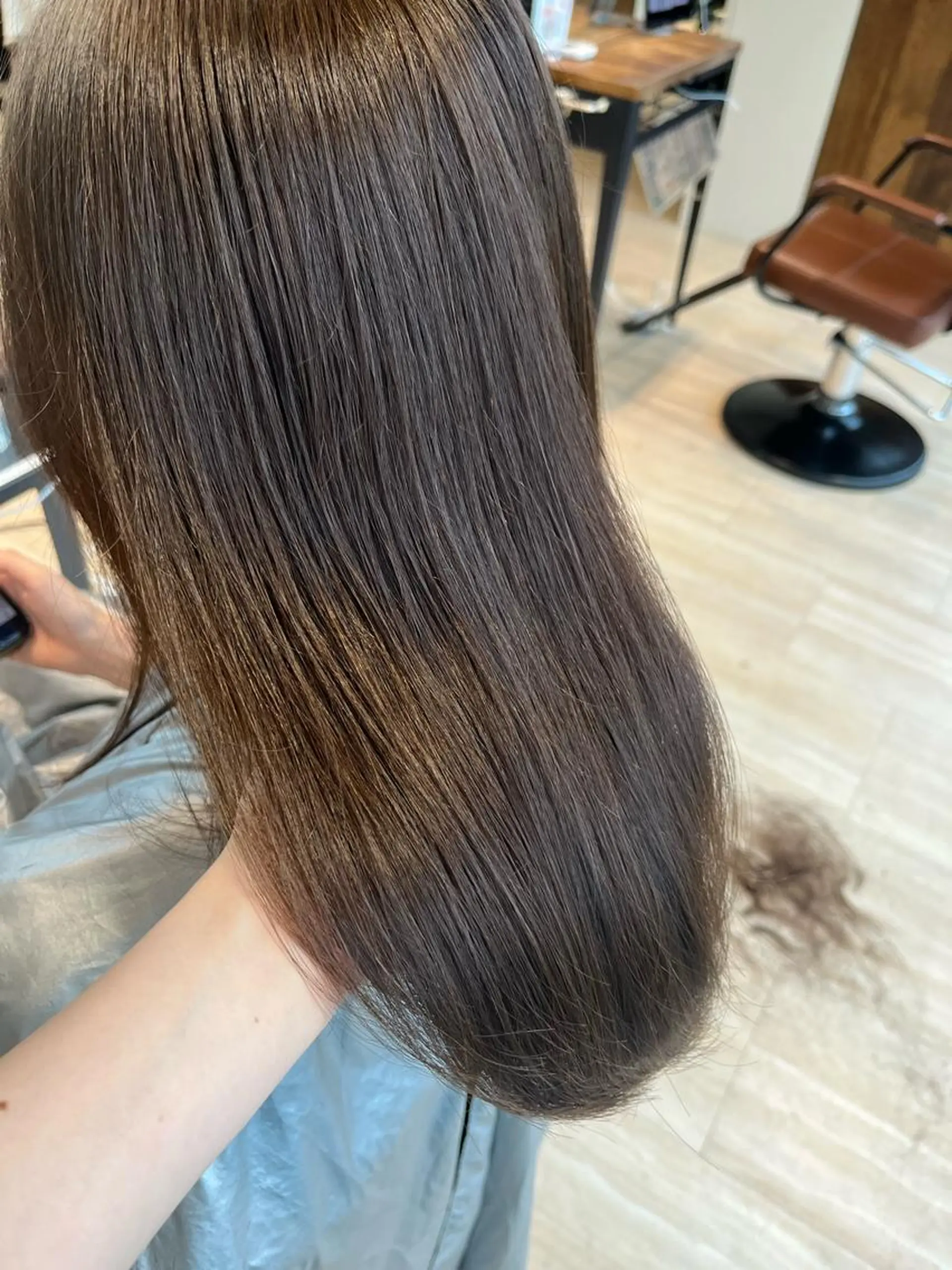 ミディアム カラー 佐藤 悠衣/透明感 カラー/似合わせ前髪のヘアスタイル