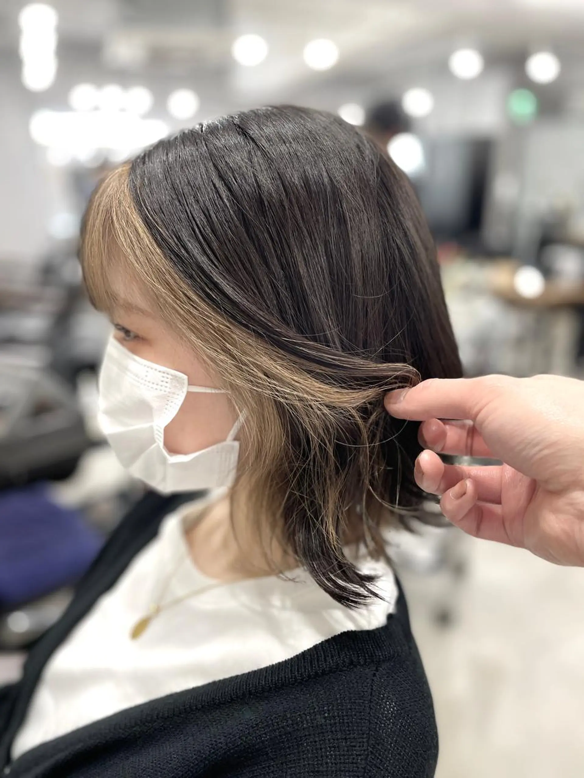 ミディアム カット ヘアカラー トリートメント MICO hairのヘアスタイル