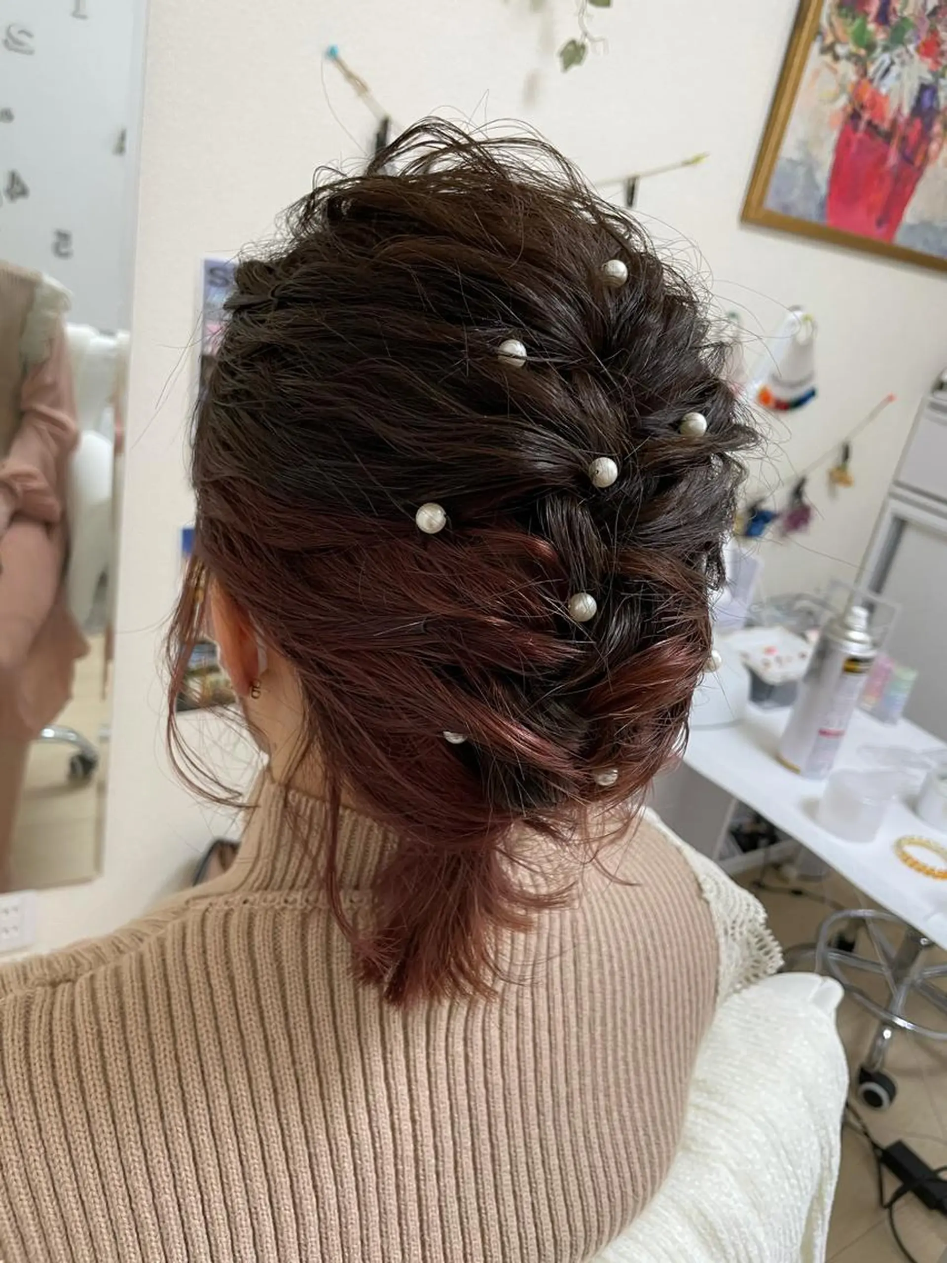 ショート ヘアアレンジ BINERVA nail salonのネイルデザイン