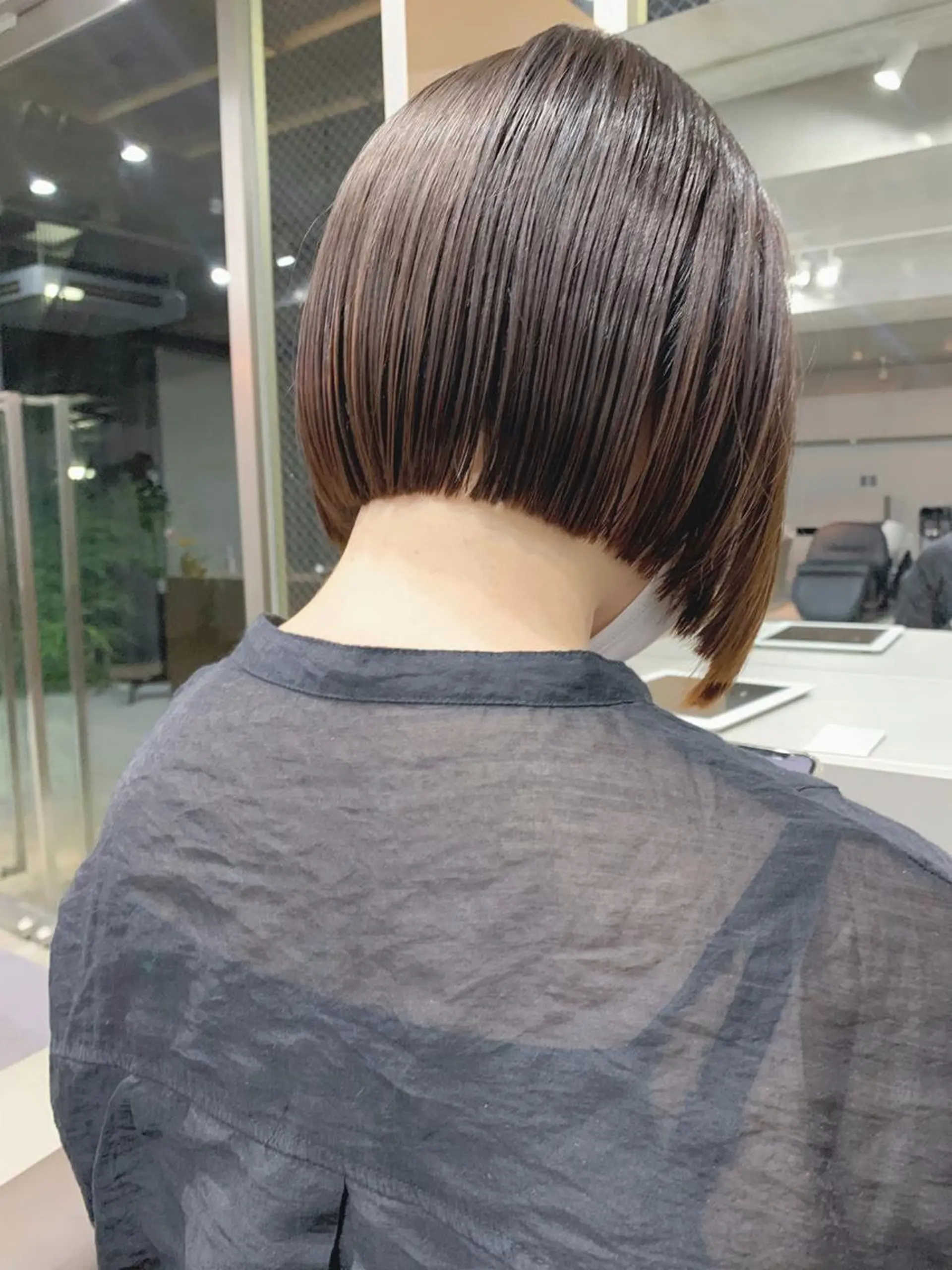 ショート カラー ボブパーマコテ巻き風 パーマNo1深江秀平のヘアスタイル