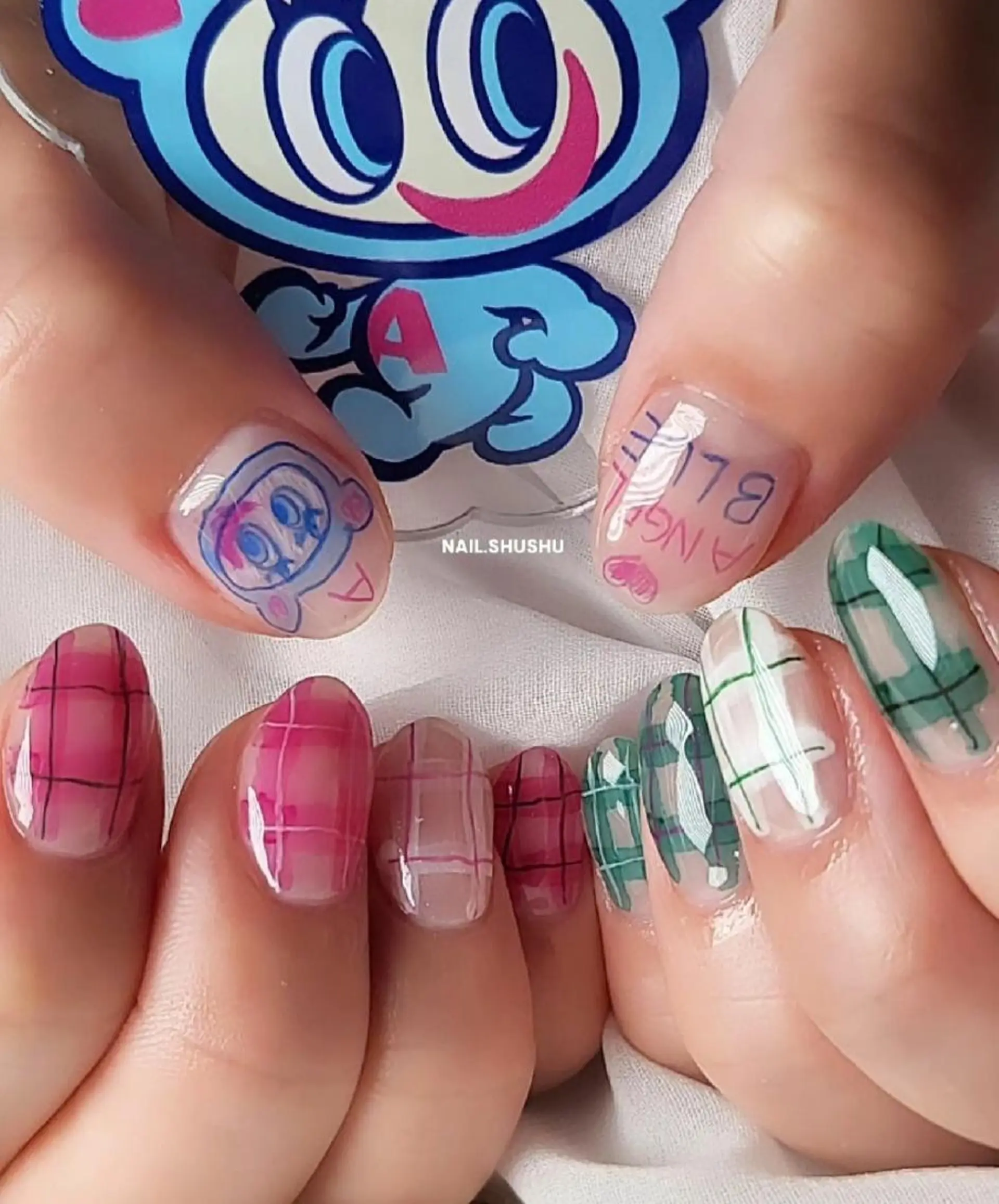 ネイル 持ち込み ニュアンスネイル ワンカラーネイル シンプルネイル 夏ネイル 3dパーツ/流行り 👧shushu❤️のネイルデザイン