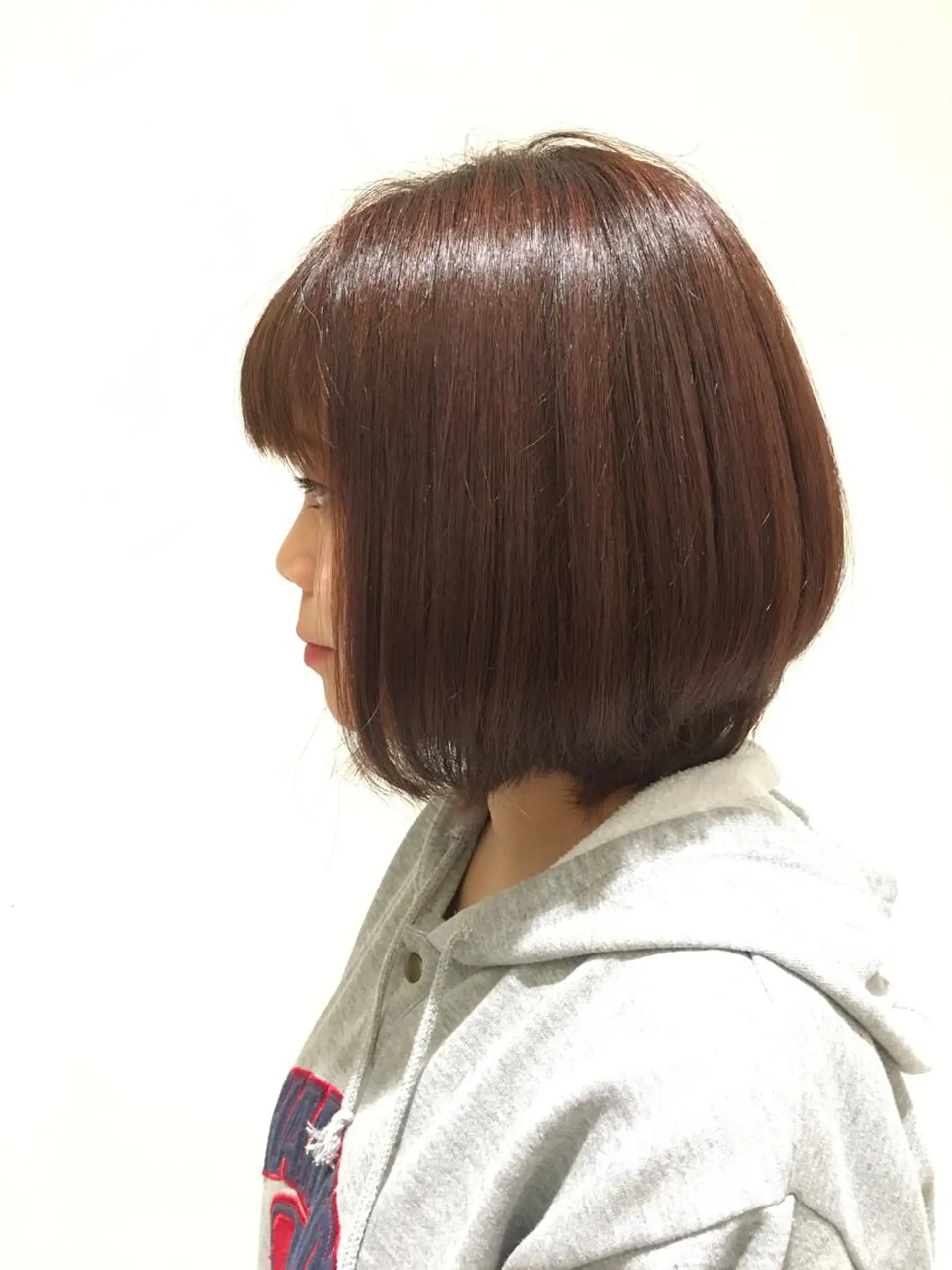 ショート カラー 前下がりボブ ピンクカラー ボブ TELA HAIR 幕張本郷店 千尋のヘアスタイル