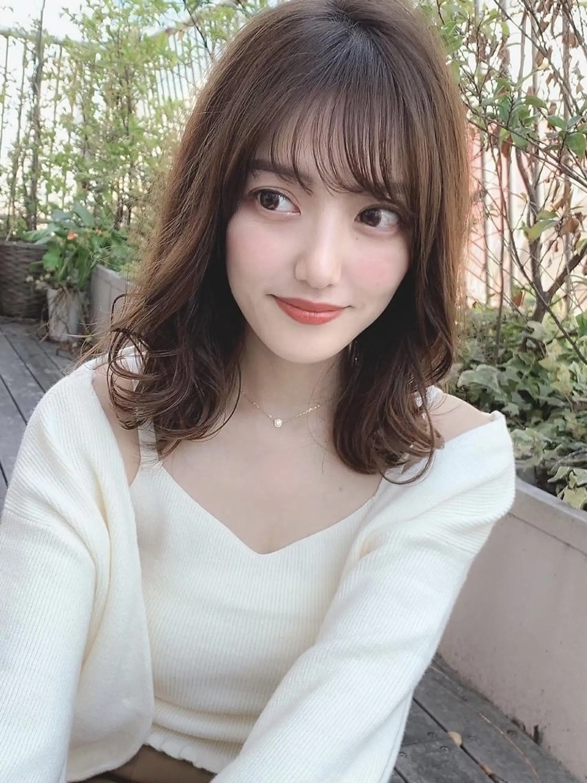 ミディアム 艶感透明感カラー 🫧たけ🫧のヘアスタイル