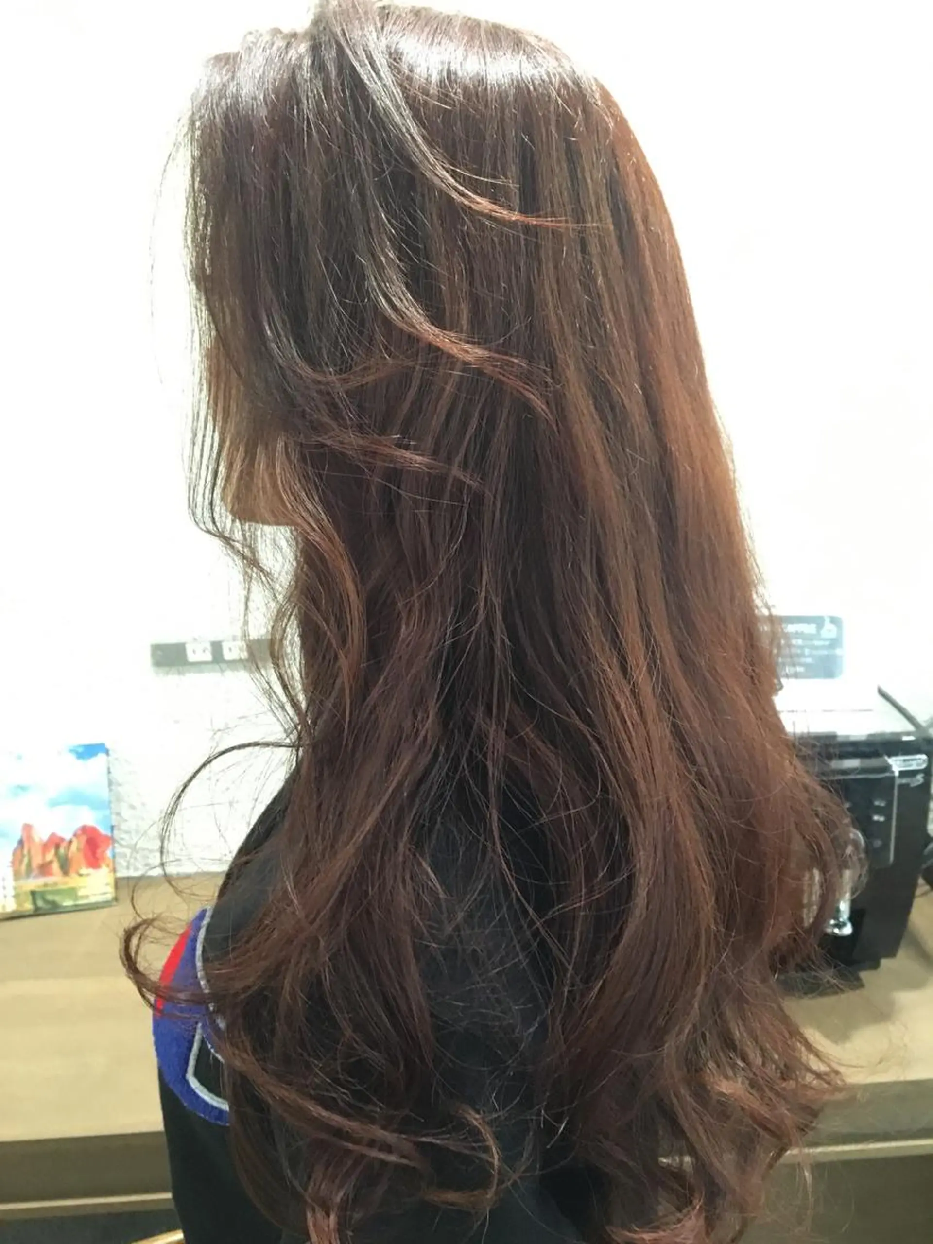 セミロング ロング カラー 【mokuオーナー】 ちはるのヘアスタイル