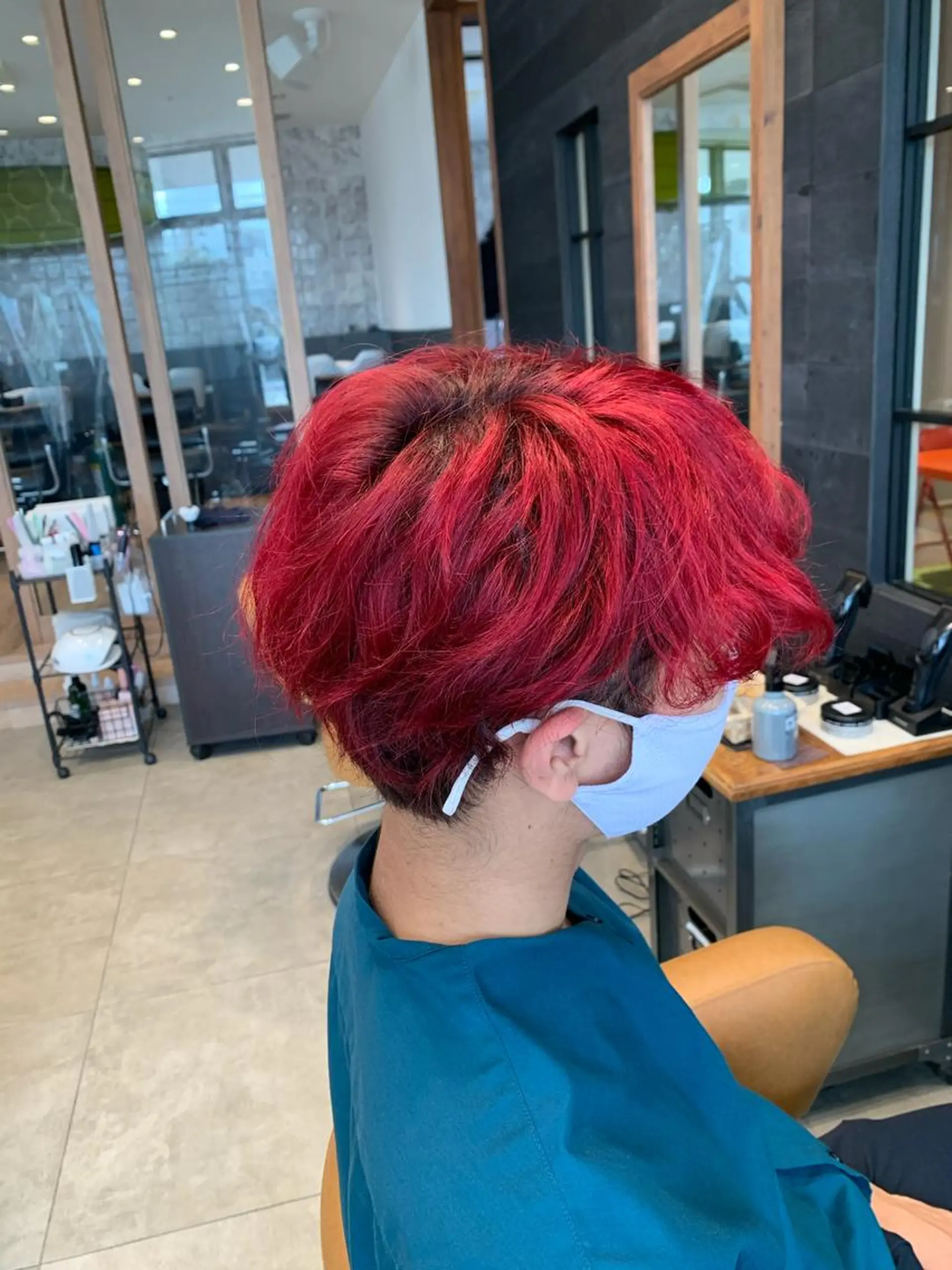 ショート カラー メンズ メンズブリーチ ブリーチ EARTH 浦添店のヘアスタイル