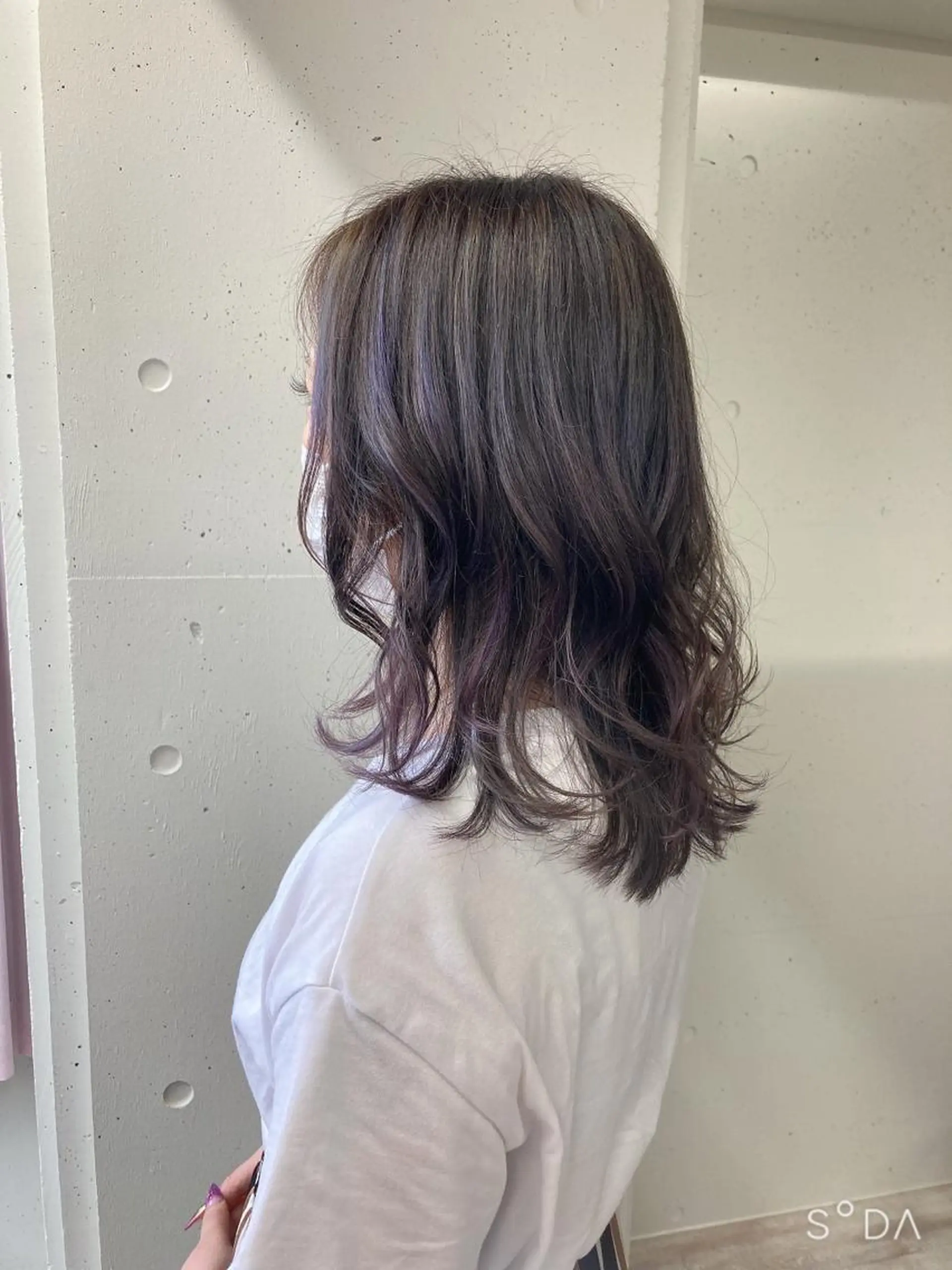 セミロング カラー アッシュ パープルカラー 🦄💒💓齎藤 七海子🦄💒💓の眉毛・アイブロウイメージ