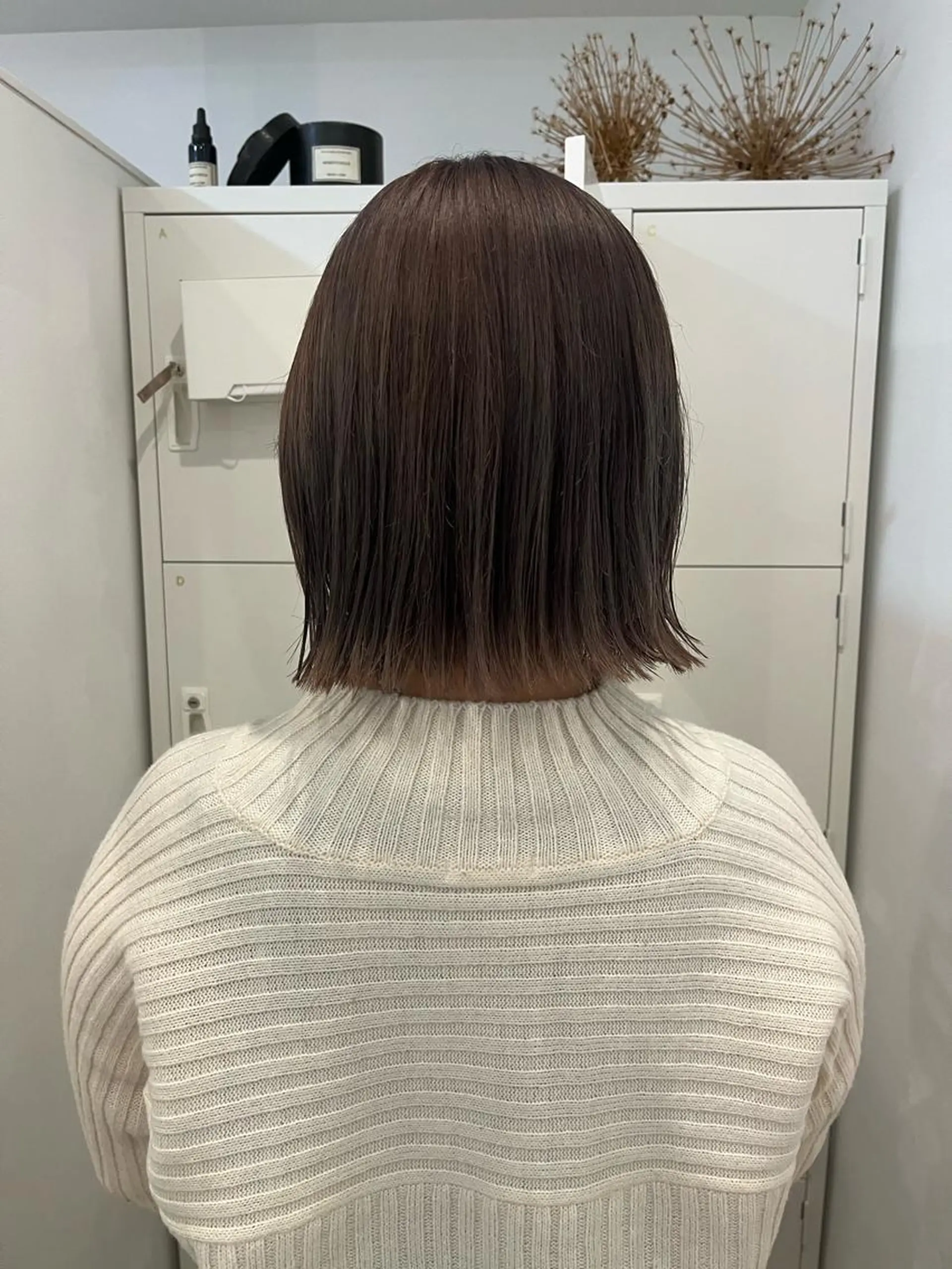 ミディアム ボブ フクシママユ / 柔らかカラーのヘアスタイル