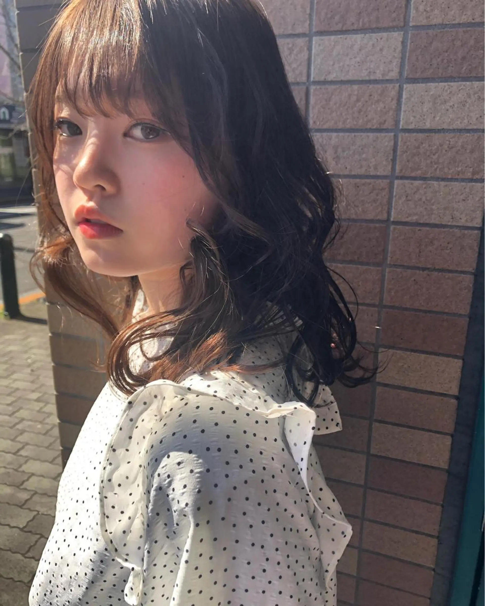 ミディアム カット パーマ アートディレクター ワダヒサノリのヘアスタイル