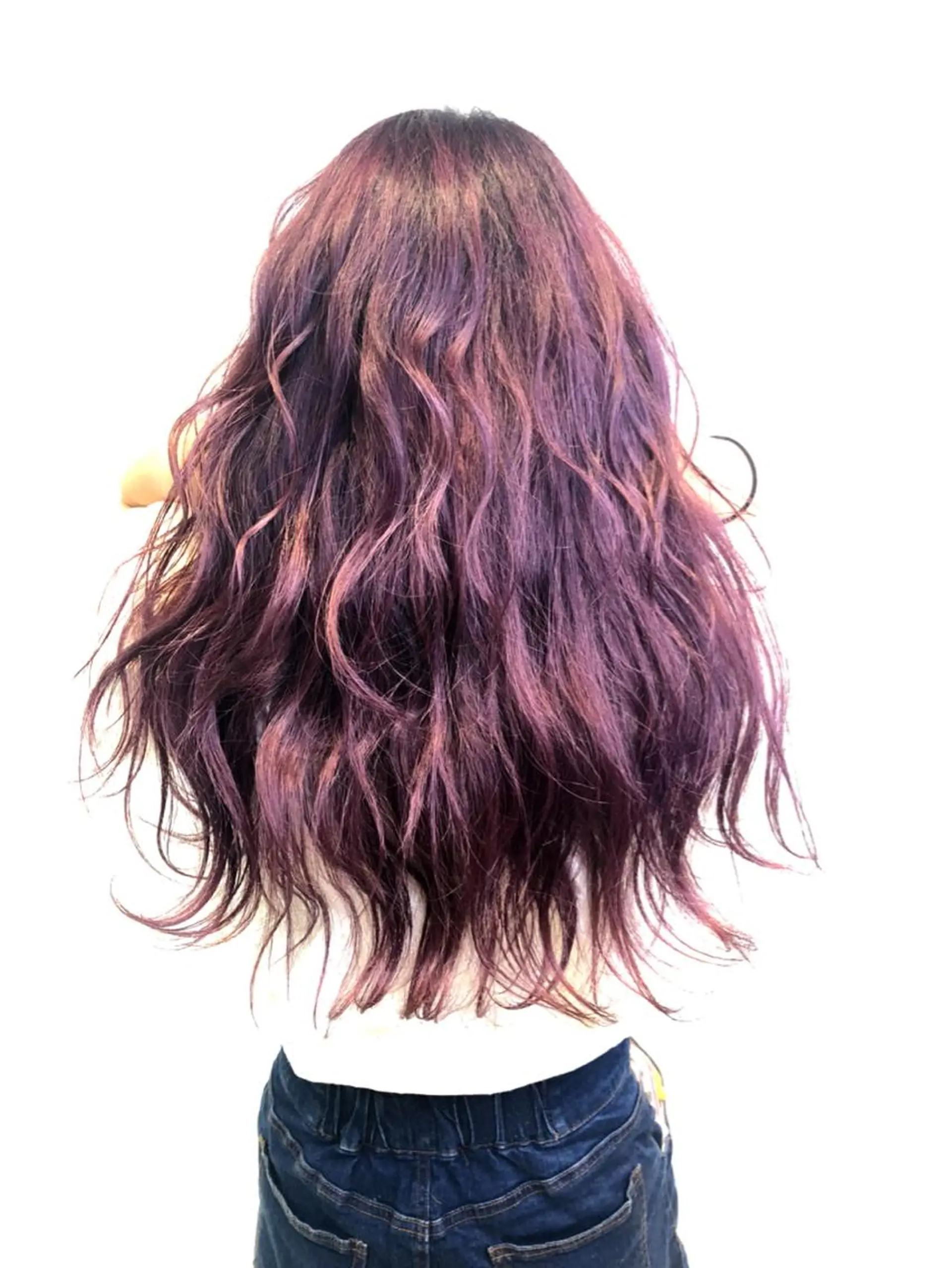 ロング カラー ヘアアレンジ アッシュ パープルカラー パープルアッシュ メンズパーマ特化/ メッシュ/薫/店長のヘアスタイル