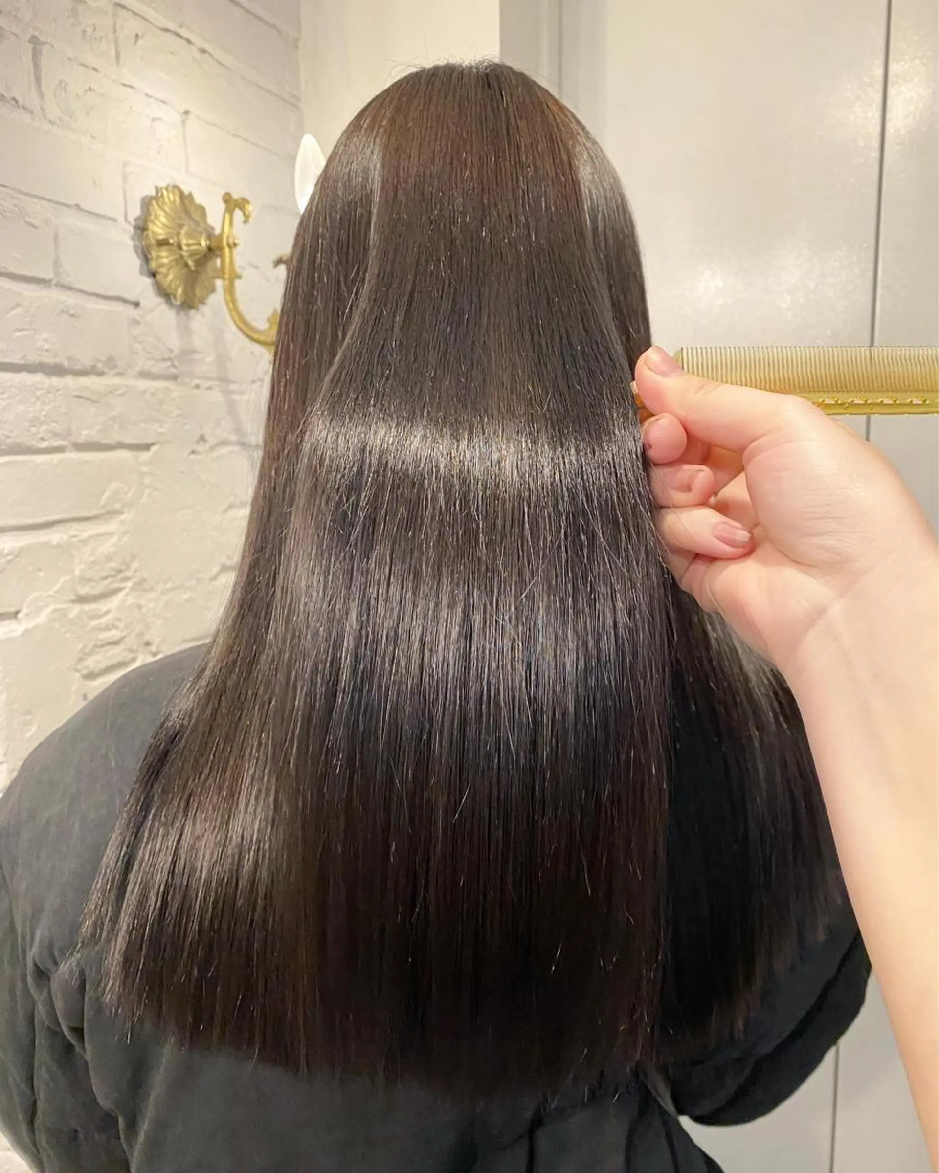 ロング カラー ヘアアレンジ レイヤーカット×髪質 改善🇰🇷シオリのヘアスタイル