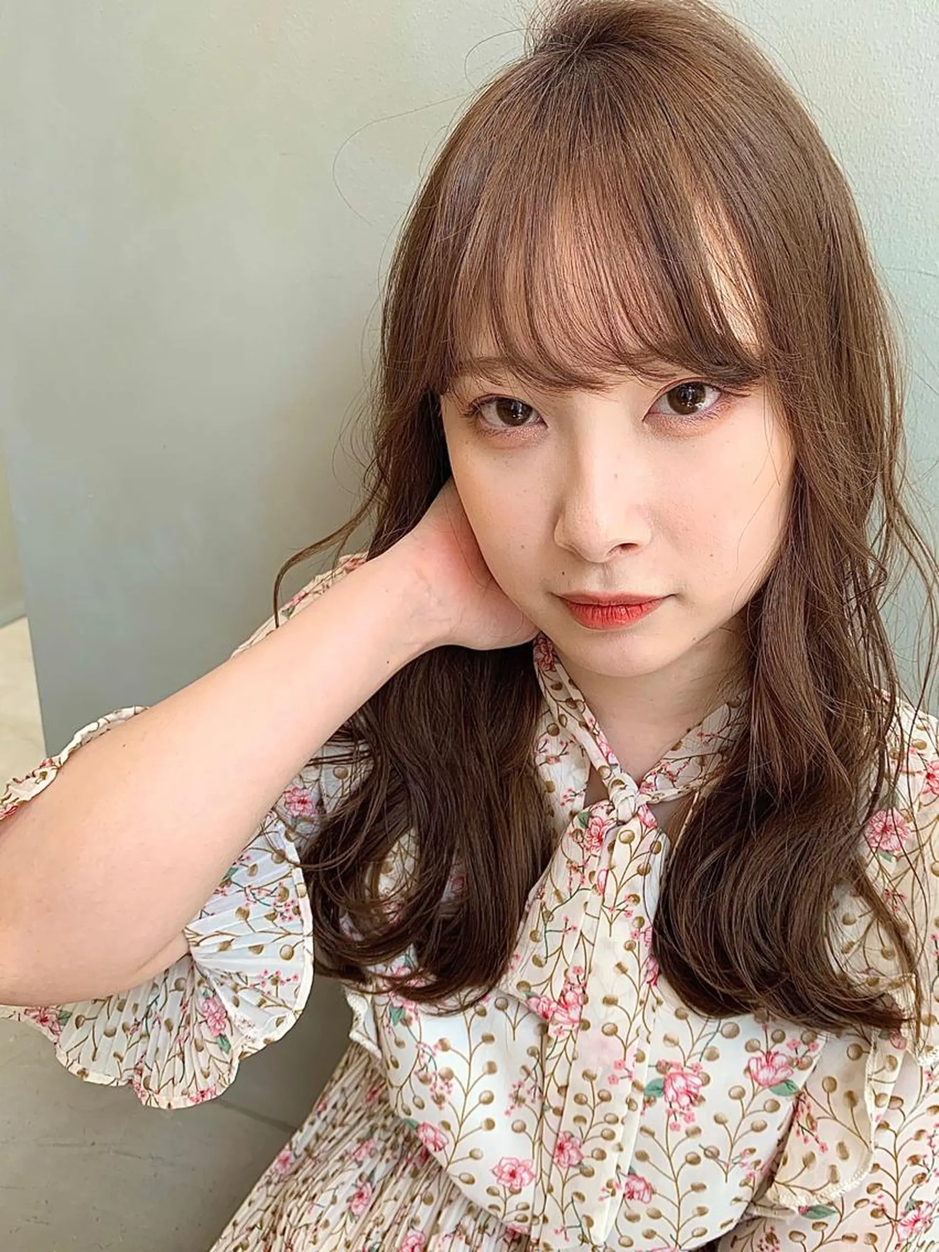 ロング カラー ブラウンカラー カット ヘアカラー トリートメント レイヤー/大人メンズ パーマ🌀 平島拓也のヘアスタイル