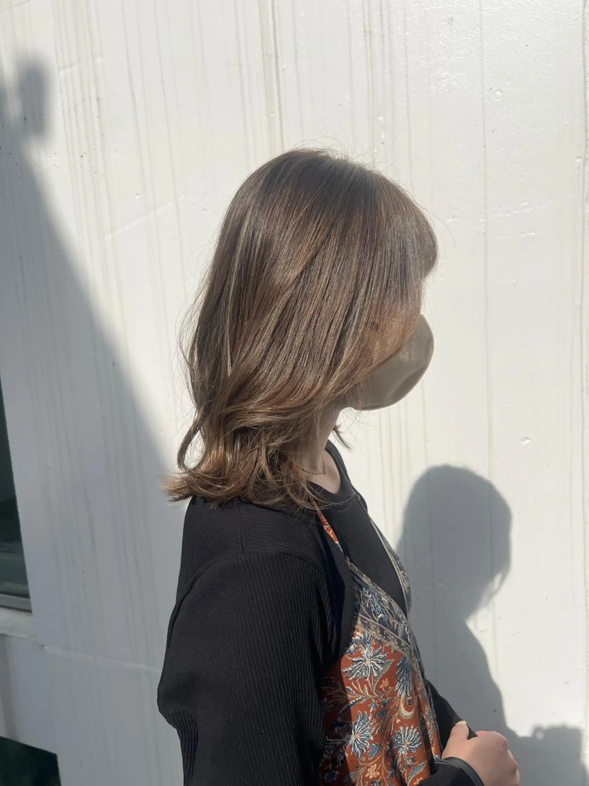 ミディアム カラー 佐藤史哉＊ 韓国レイヤー赤み除去のヘアスタイル