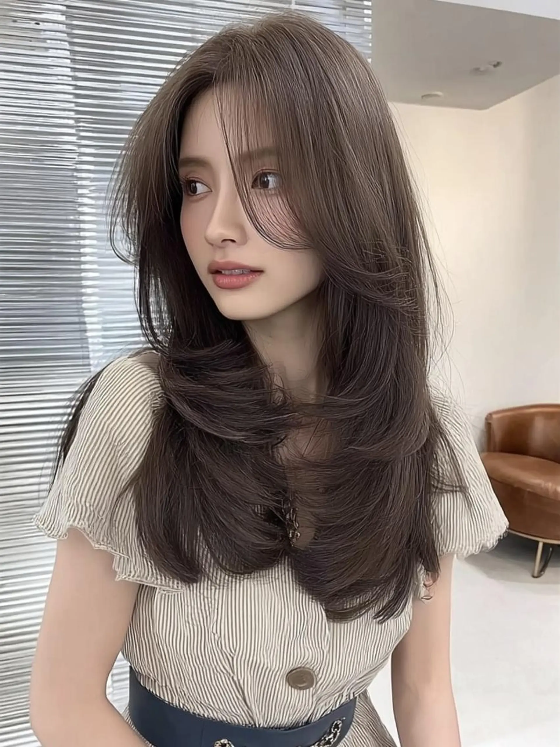 セミロング ボブ 外国人風カラー カット ヘアカラー トリートメント 🎀透明感カラー/ yuka🎀のヘアスタイル