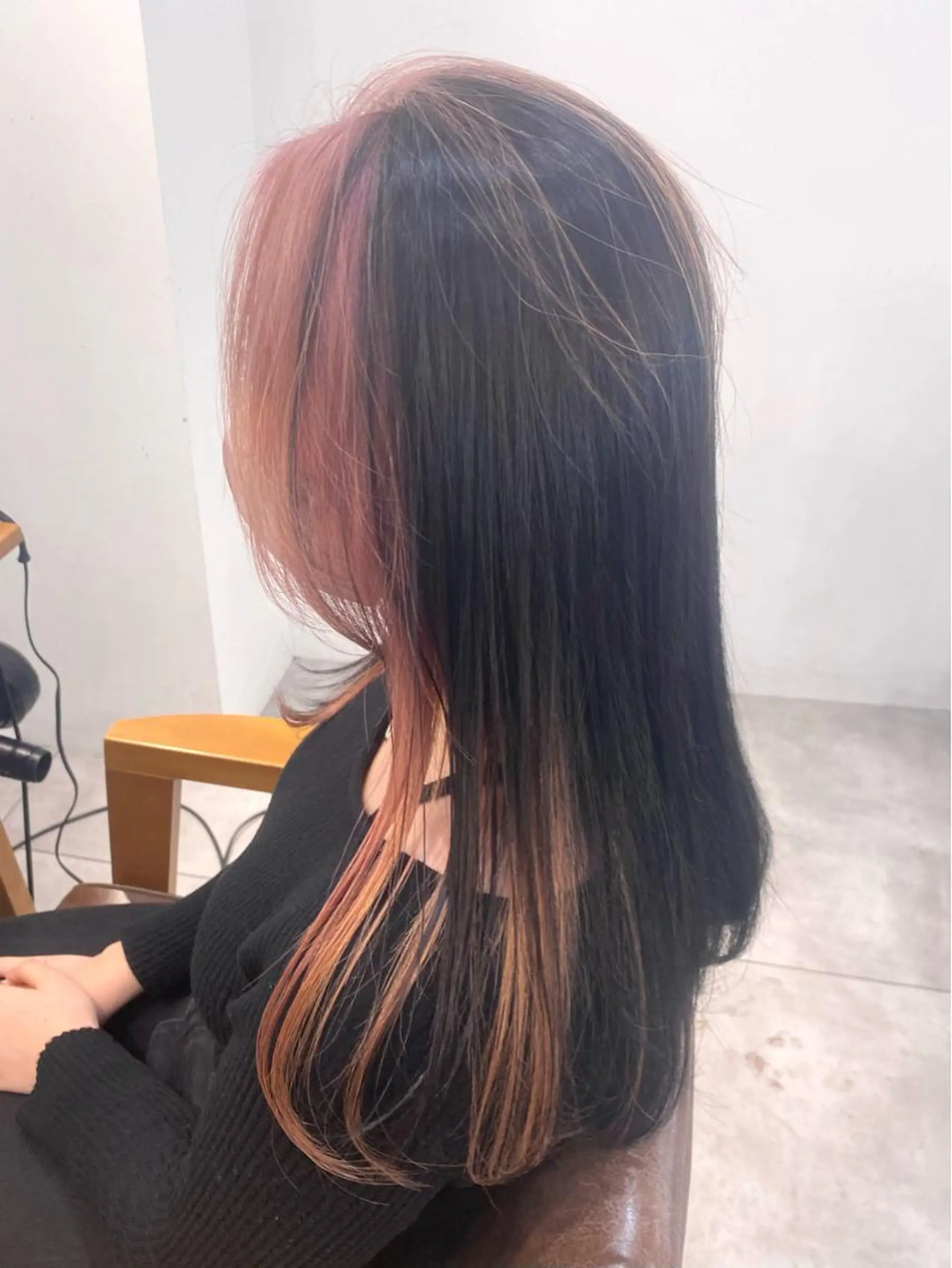 ロング ミストバング ヘアカラー トリートメント little salt 渋谷店所属・akina*ブリーチ ♡トレンドヘアのヘアスタイル