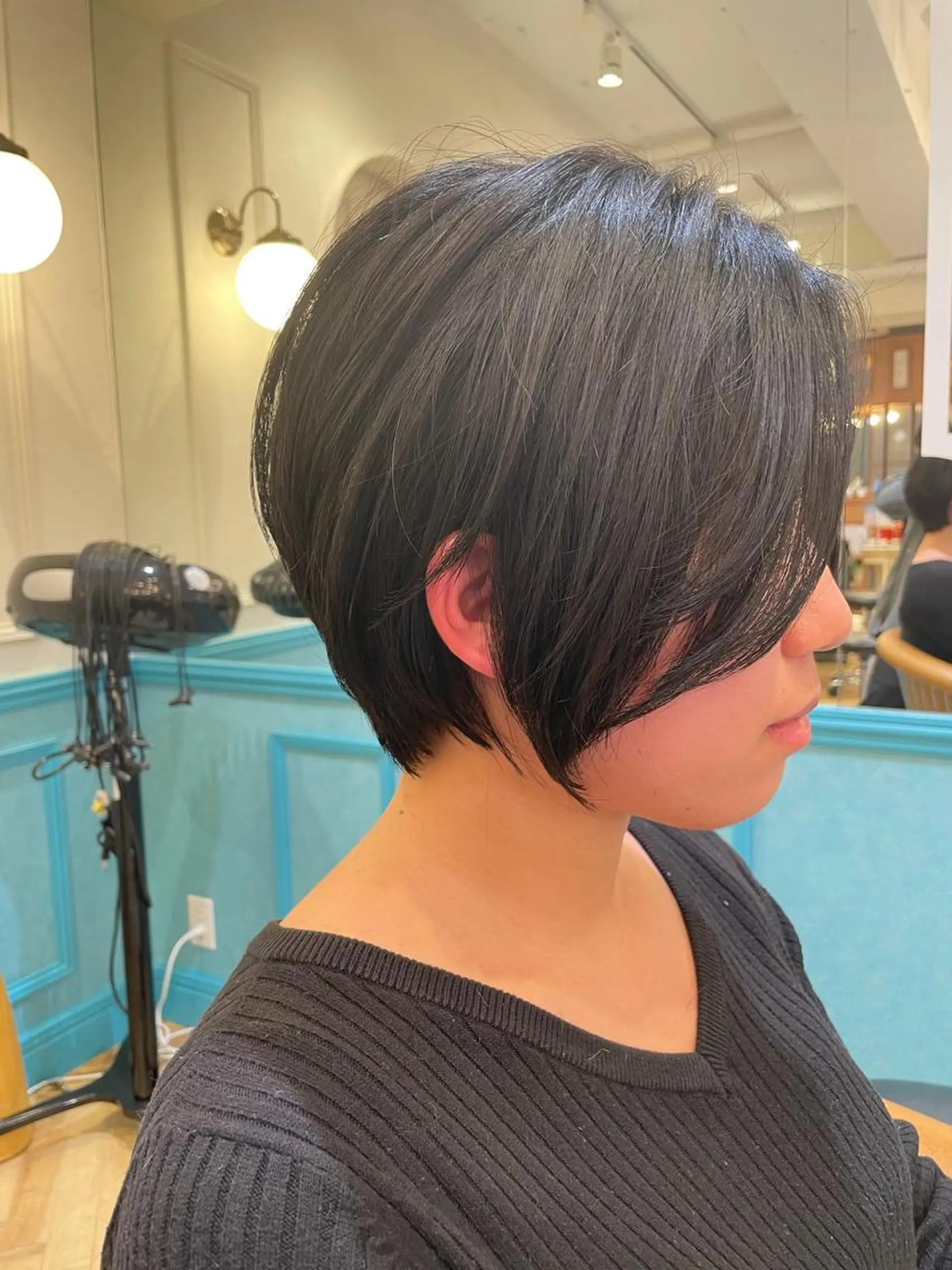 ショート カット トリートメント 縮毛/ショート/ ボブ/レイヤー/小原のヘアスタイル