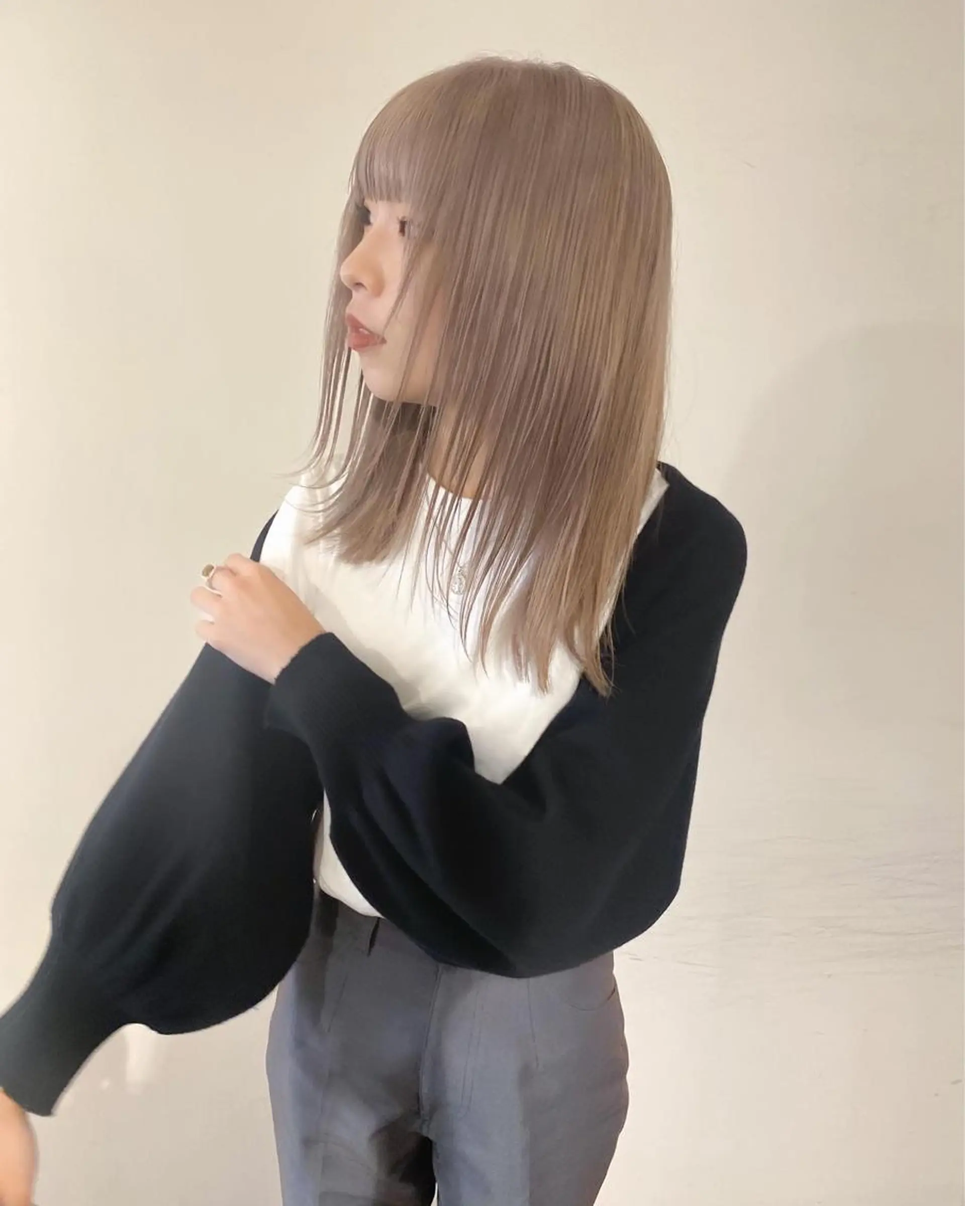 ミディアム カラー レイヤー/パーマ /ウルフ/nabeのヘアスタイル