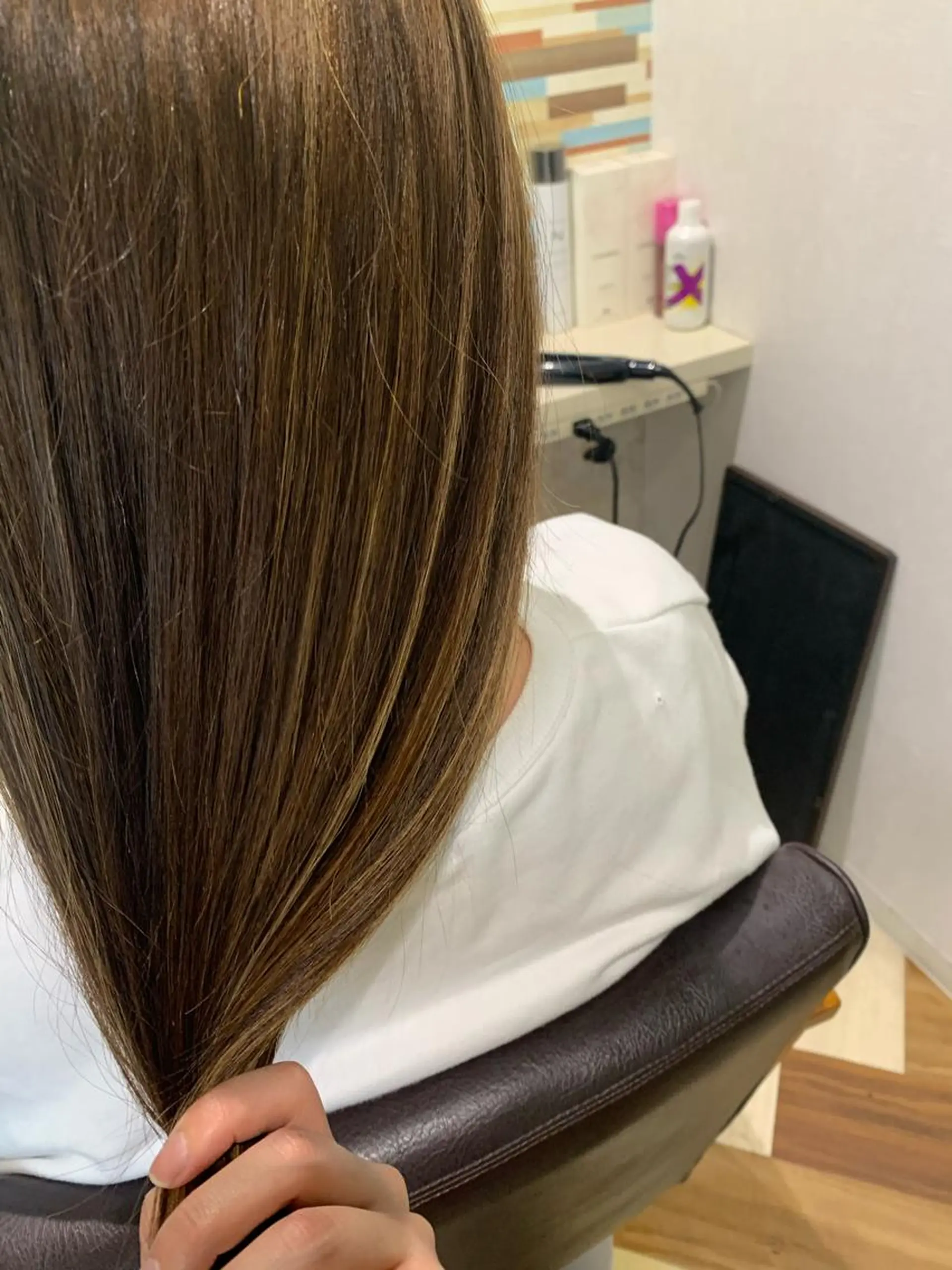 ロング カラー ハイライトカラー ハイライト 髪質改善&Spa fee by carrefour 大橋店[フィー・バイ・カルフール大橋]所属・stylist Yukieのヘアスタイル