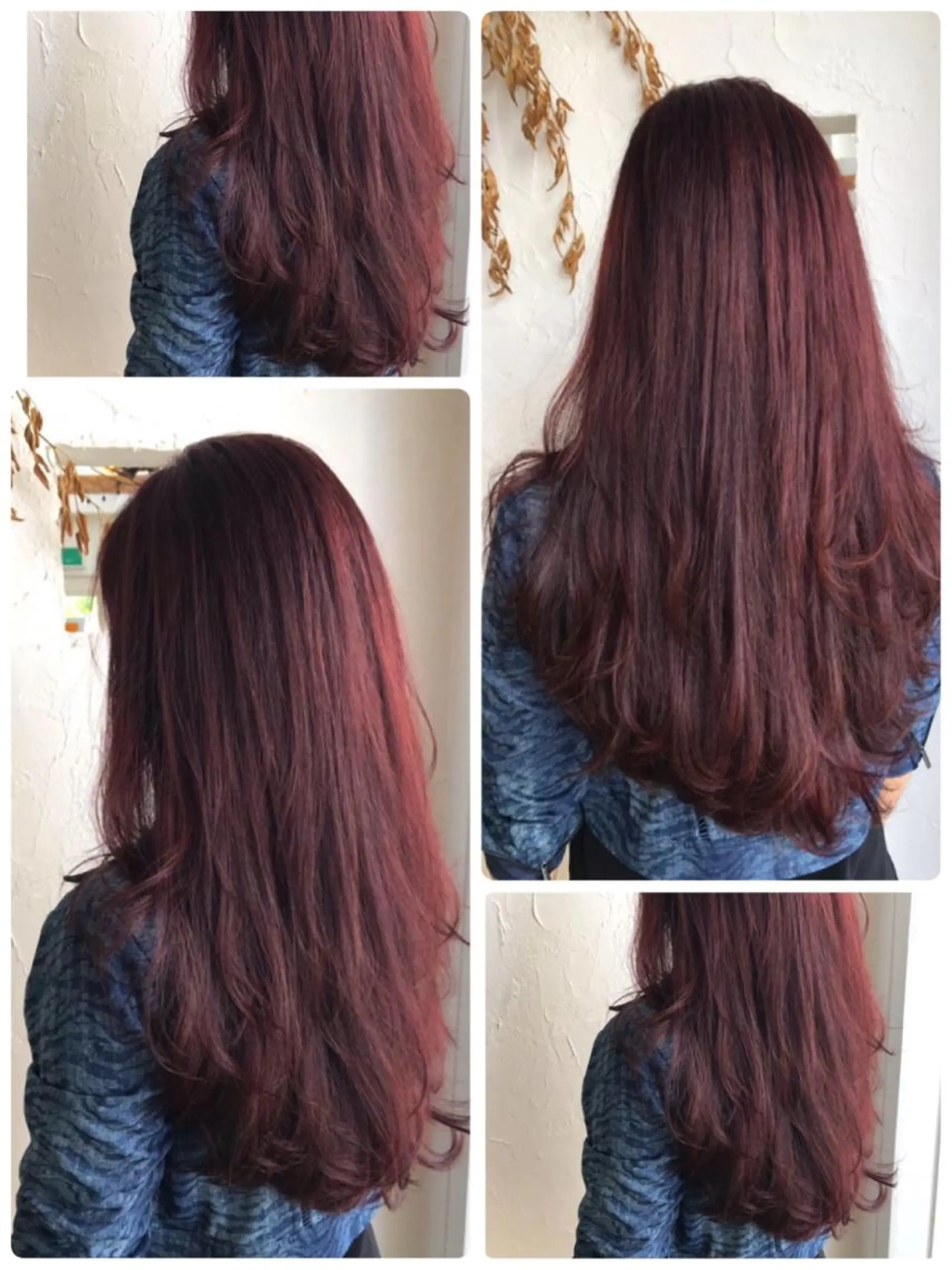 ロング カラー パーマ ヘアアレンジ メンズ ピンクカラー トリートメント 豊橋美容院 ソンリエのヘアスタイル