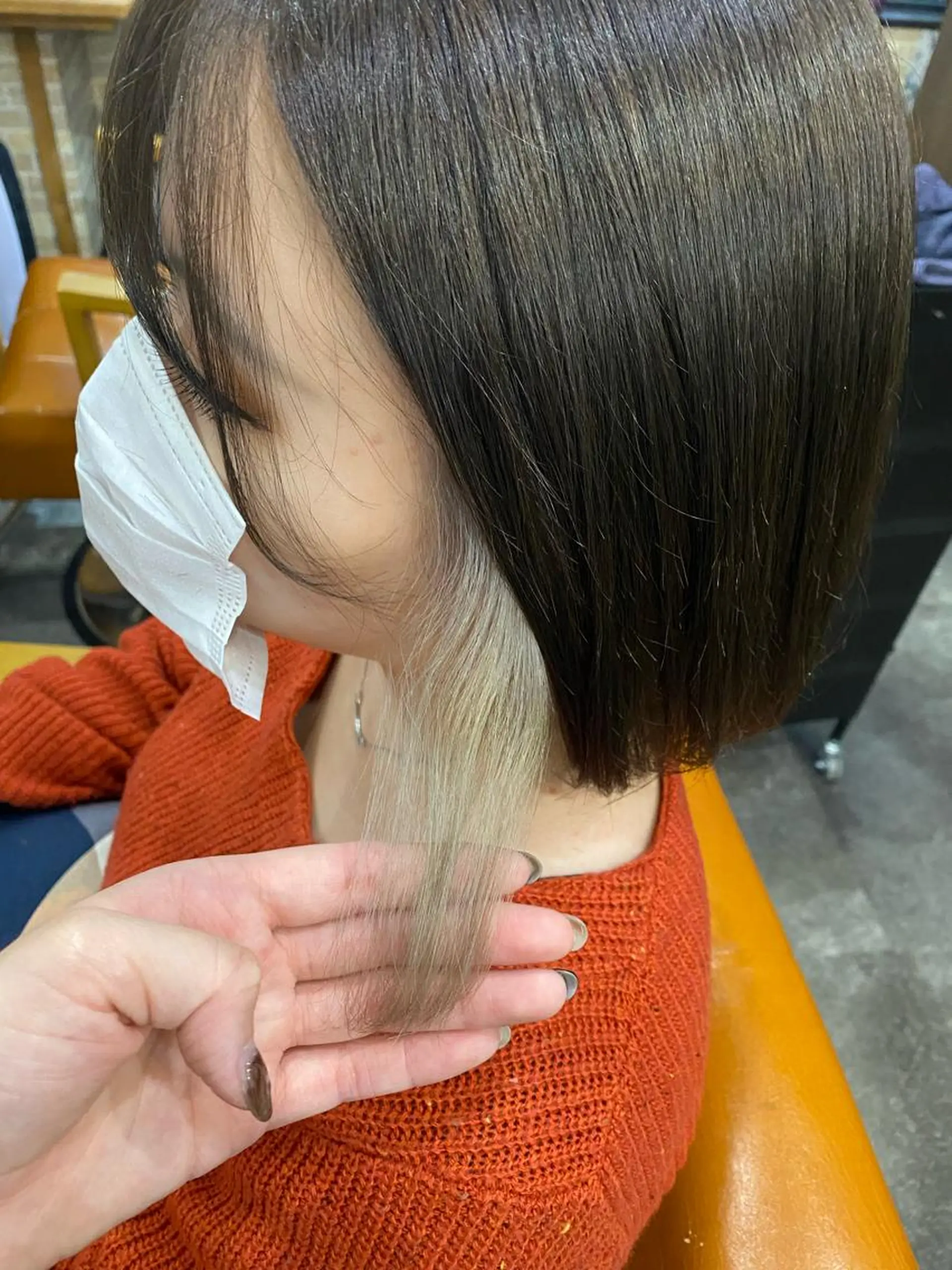 ミディアム ヘアカラー トリートメント 美髪ヘア 🤍erikaのヘアスタイル