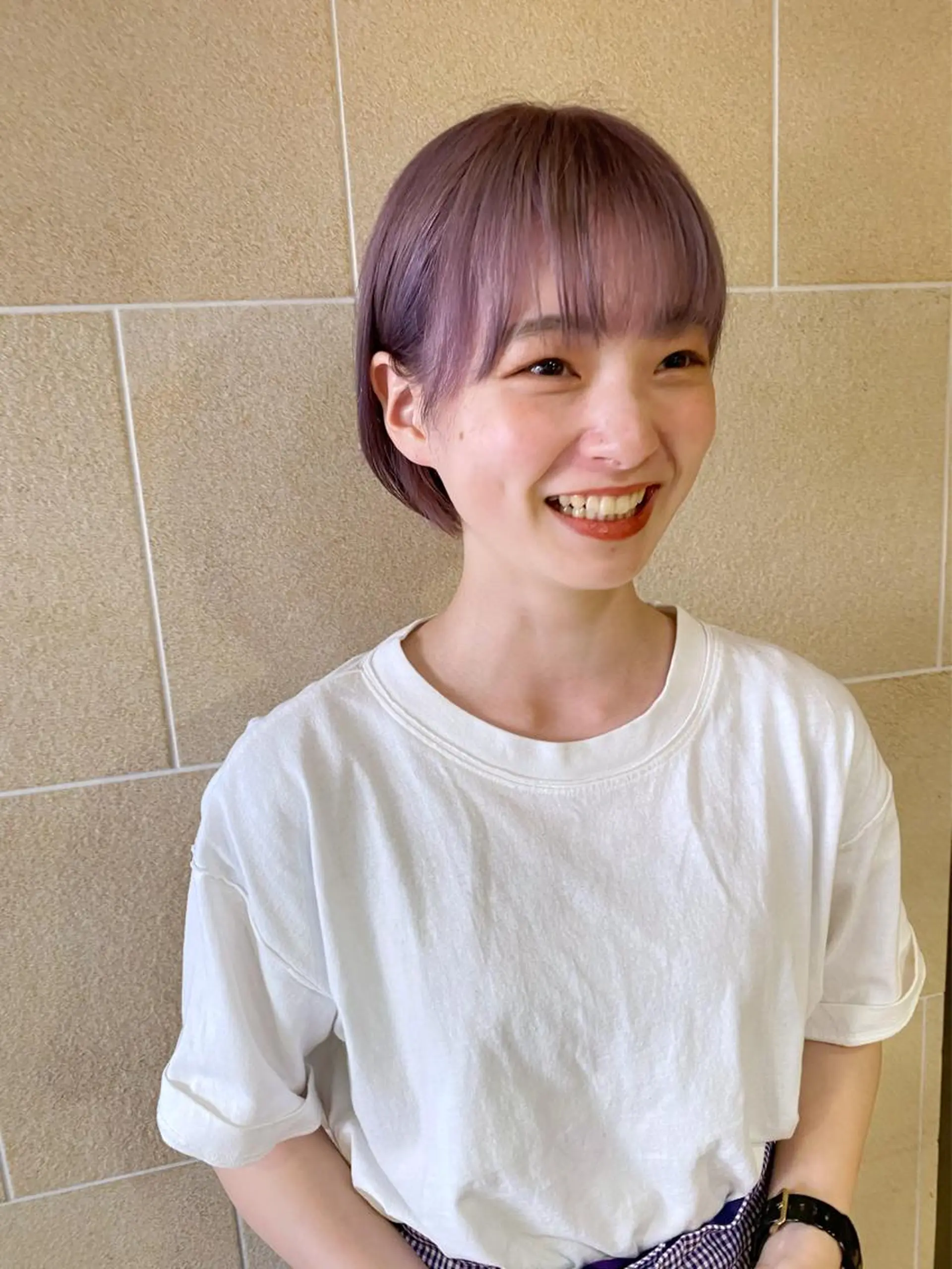 ショート カラー ヘアカラー Happiness河原町店所属・進 詩織のヘアスタイル