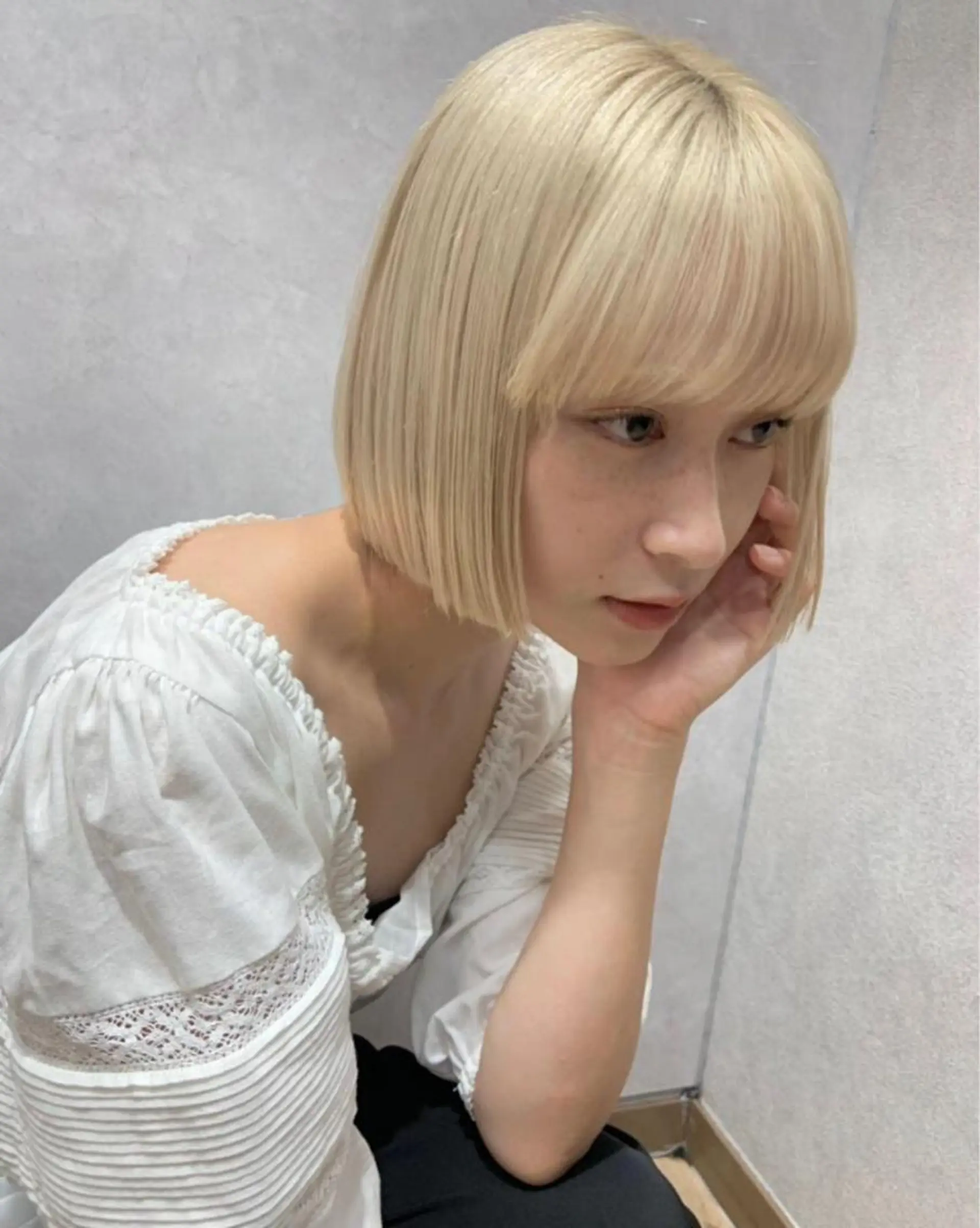 ショート カット ヘアカラー トリートメント ヘアセット 個性派ウルフ/メンズ /ブリーチ/渋谷のヘアスタイル