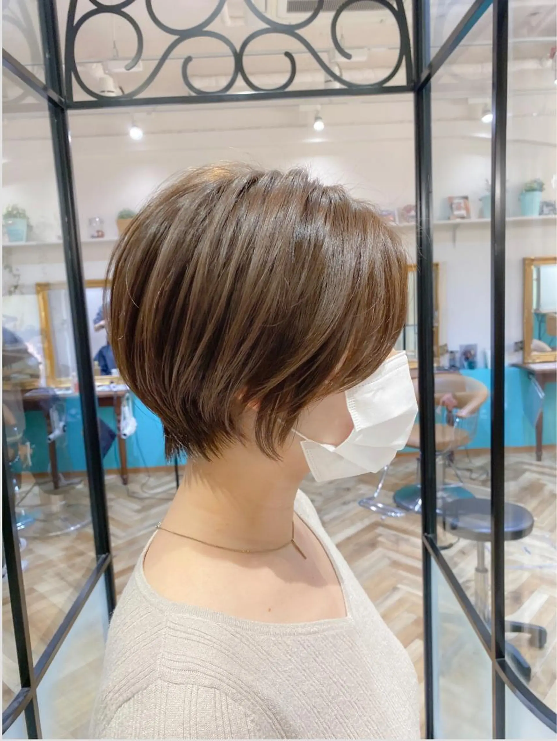 ショート カット ヘアカラー トリートメント 🇰🇷韓国レイヤー 錦糸町【北山謙三】のヘアスタイル