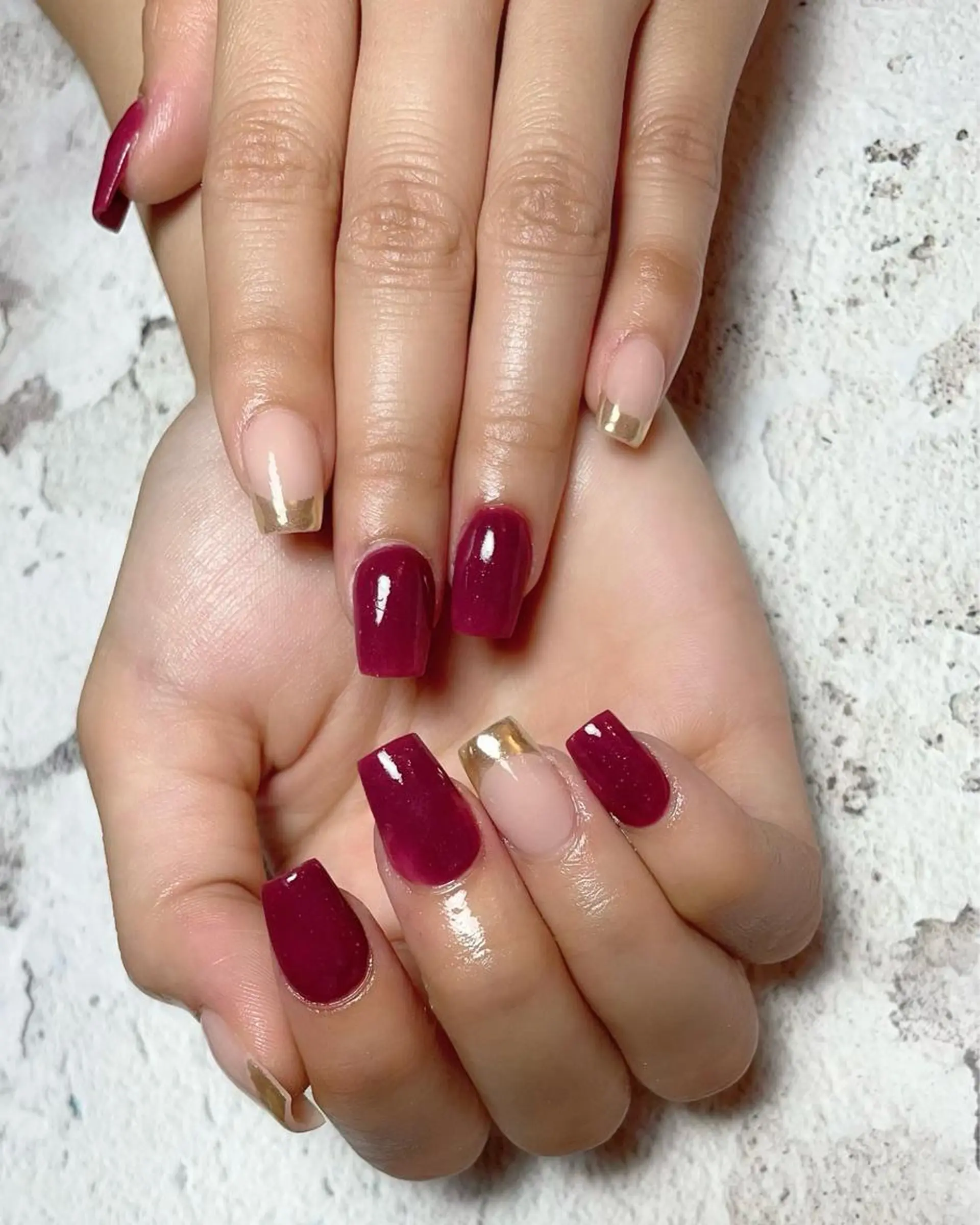 ネイル フレンチネイル ミラーネイル ハンドネイル Feel ‪‪☺︎‬Yuriaのネイルデザイン