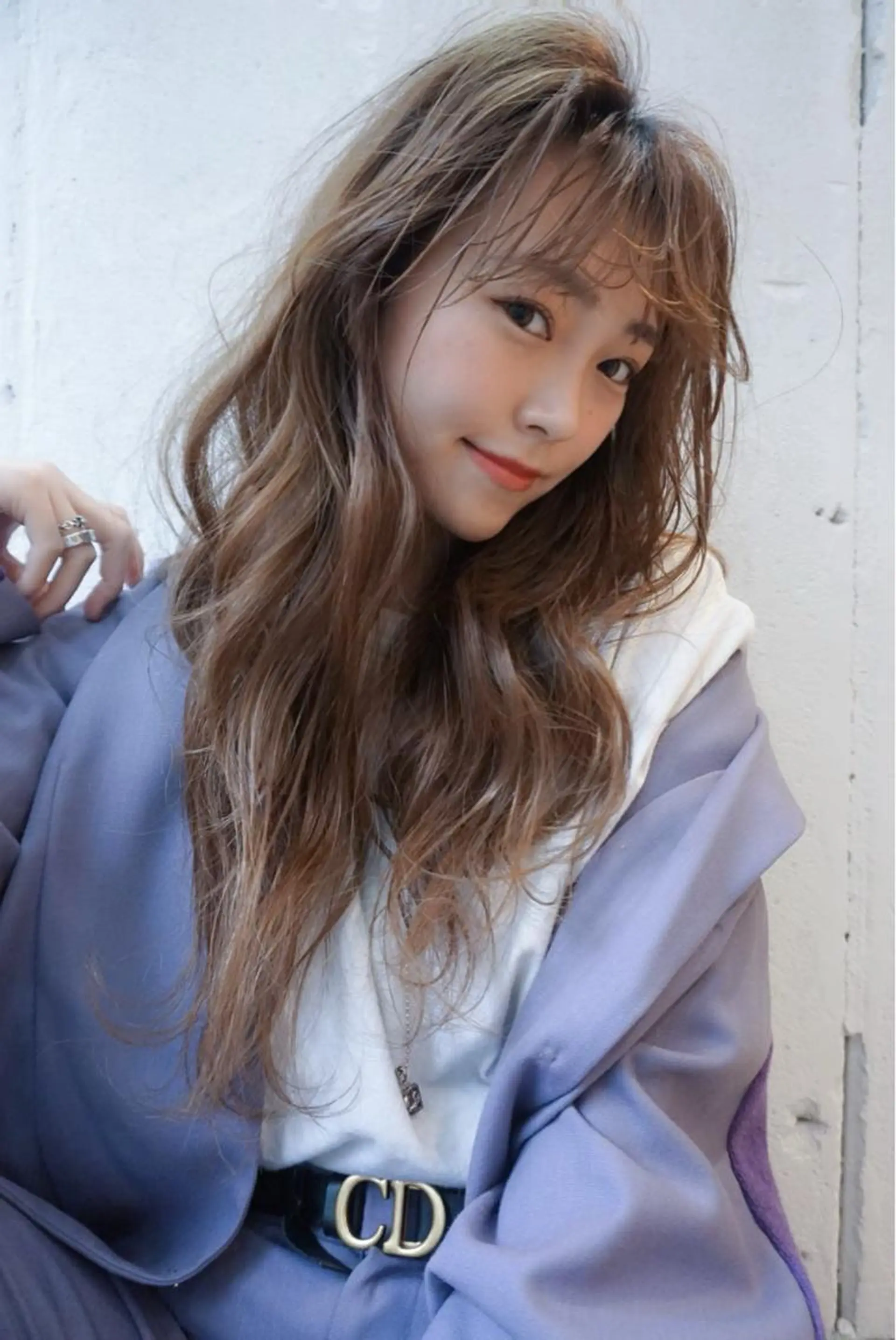 セミロング カラー ヘアアレンジ ヘアカラー WATARU🔥／ 外国人風ハイライトのヘアスタイル