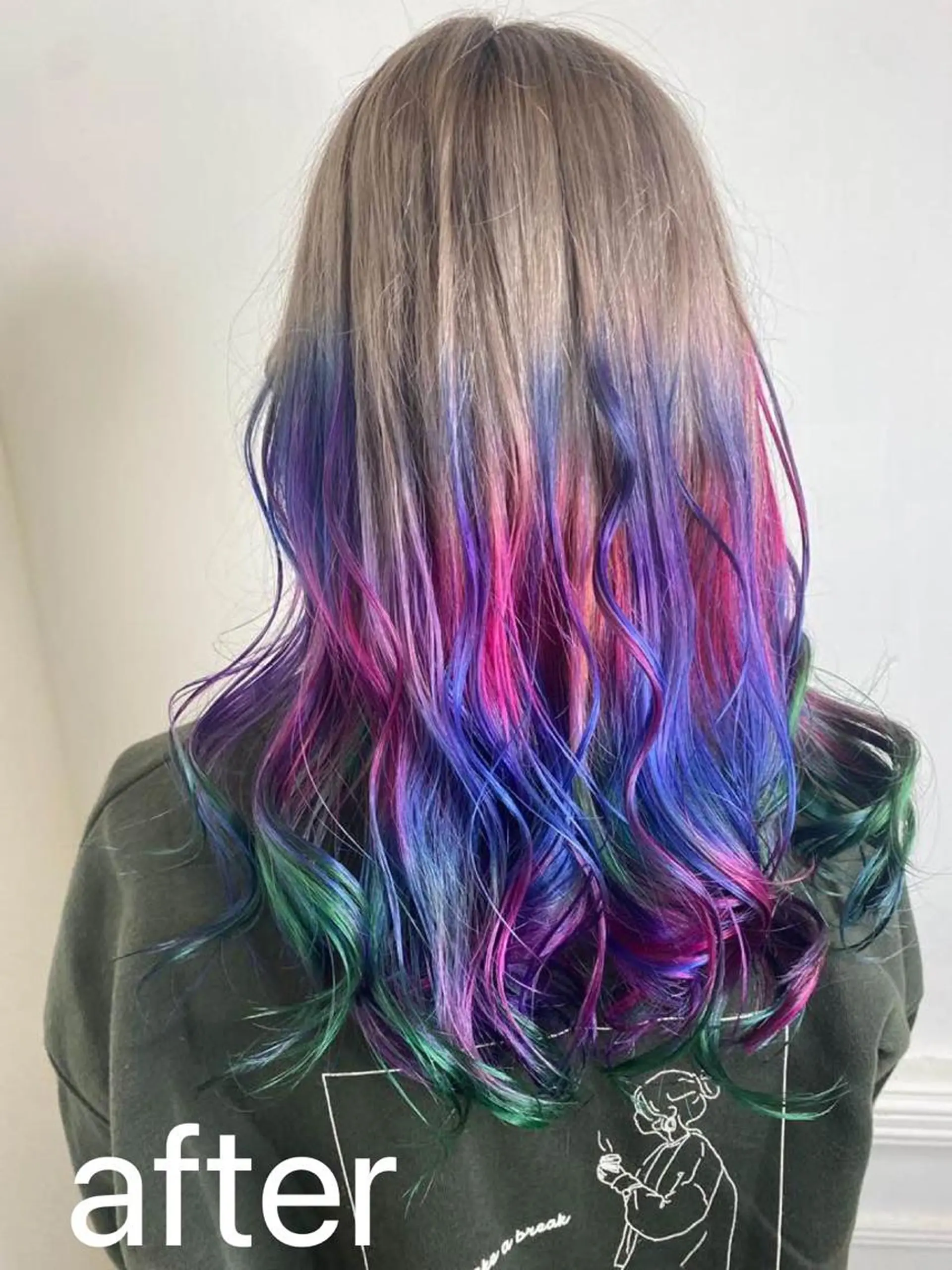 ロング カラー リルウヘアー 天王寺のヘアスタイル