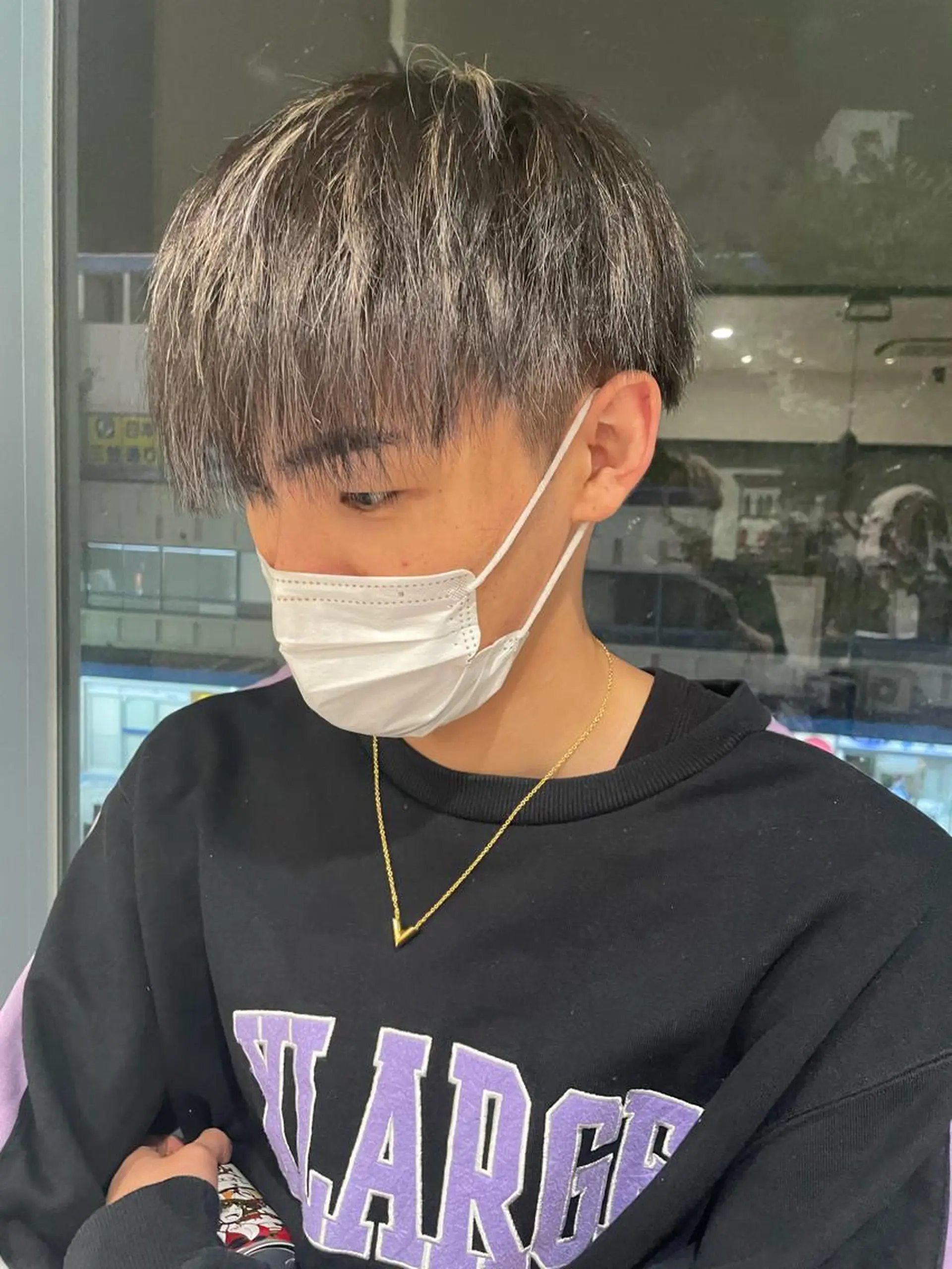 ショート カラー ハイライトカラー ハイライト 髪質改善/ブリーチ 田代 龍我のヘアスタイル