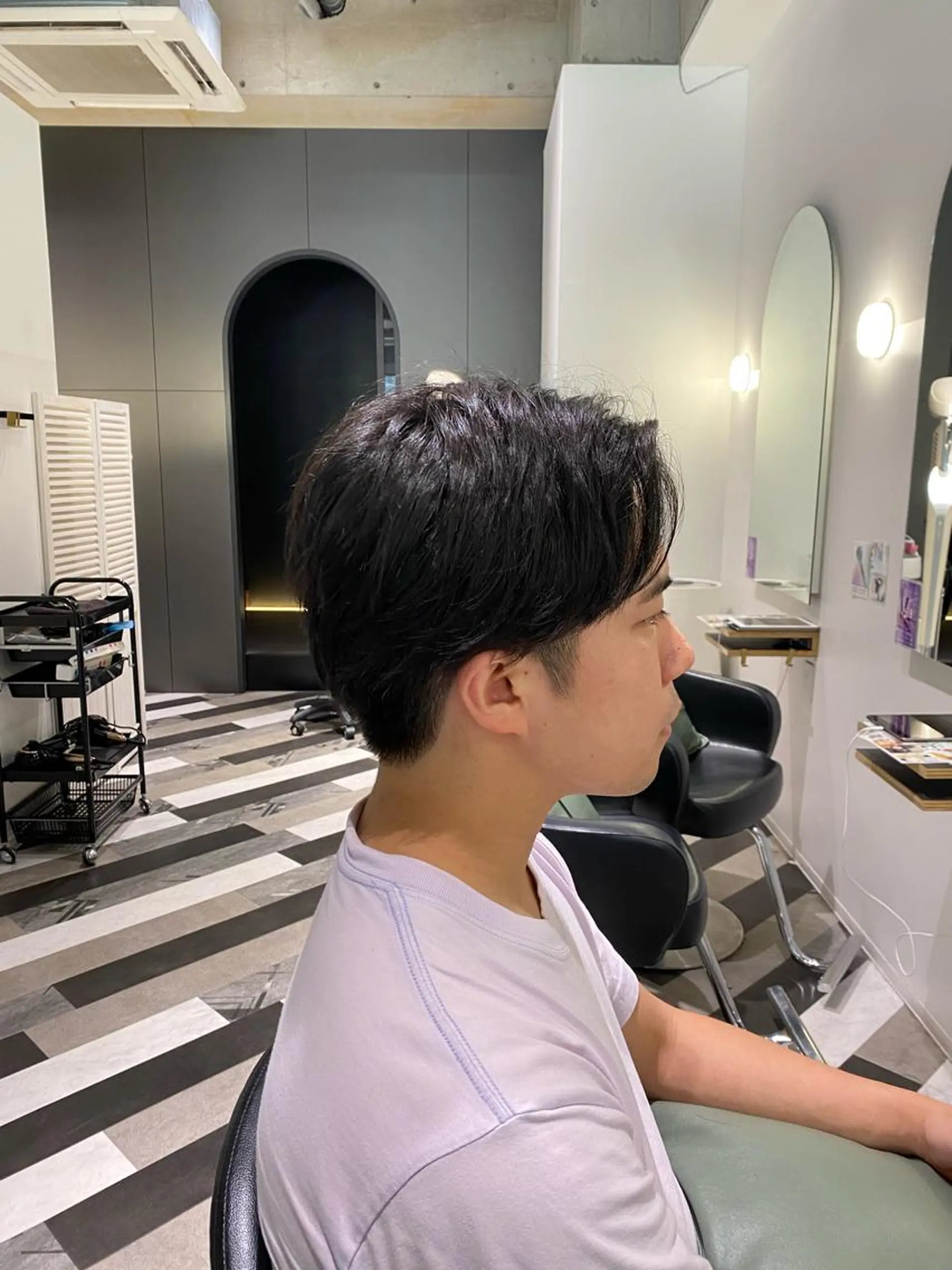 メンズ センターパート 斎藤 友太のヘアスタイル