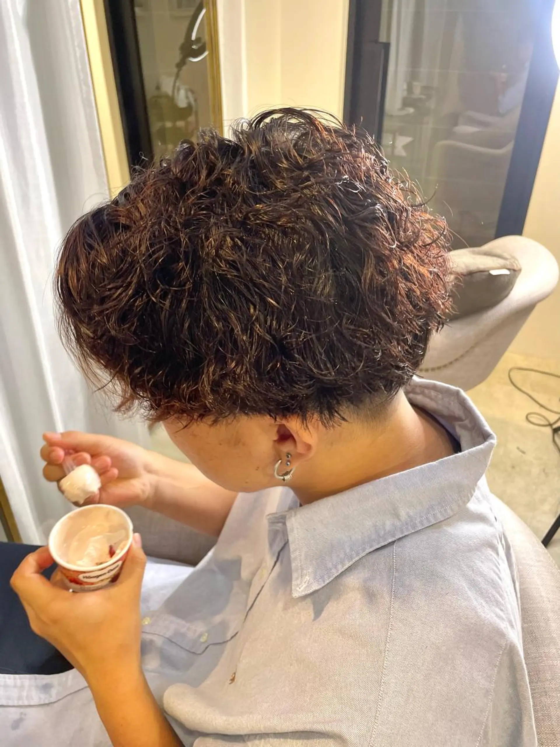 パーマ メンズ HIBIKI/原宿 ハッシュカット🪄のヘアスタイル