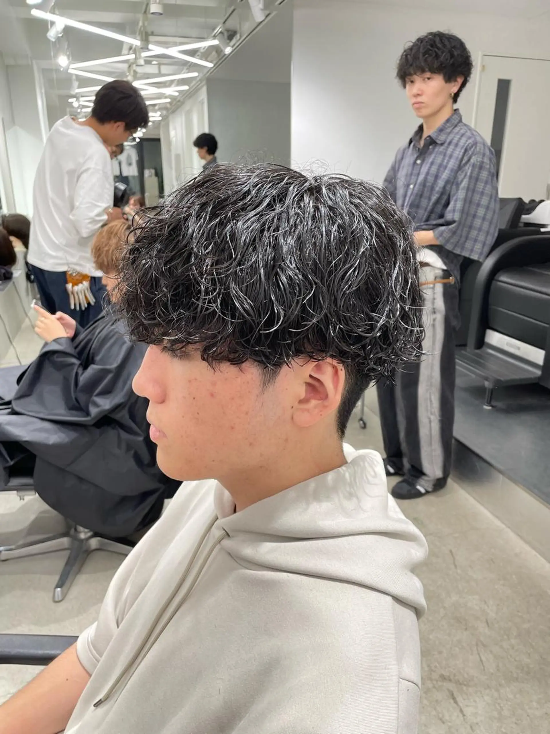 ショート パーマ メンズ メンズパーマ 波巻きパーマ SENTA✨メンズ パーマ✨fifth栄のヘアスタイル