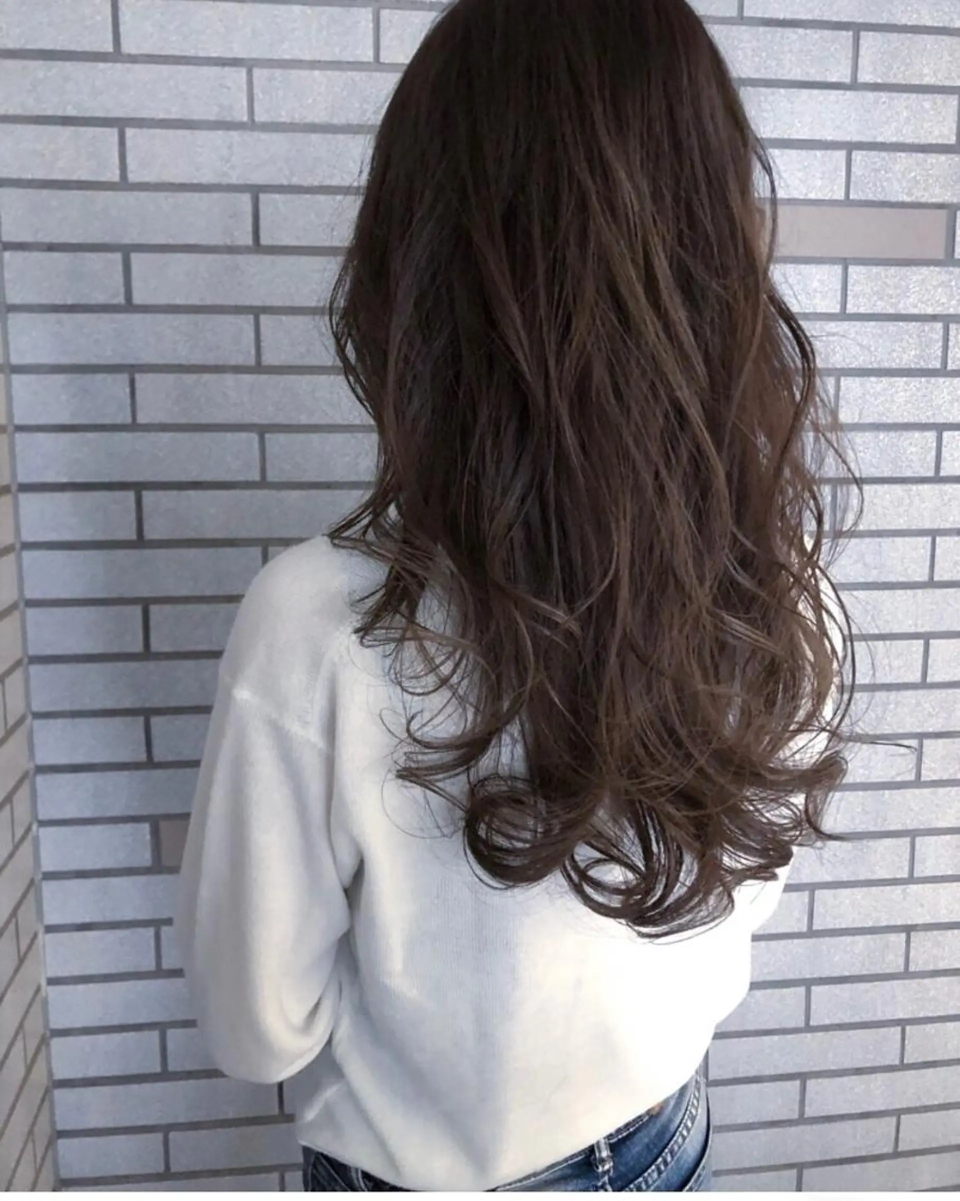 ロング カラー アディクシーカラー ブラウンカラー ロング 中村 よしひでのヘアスタイル