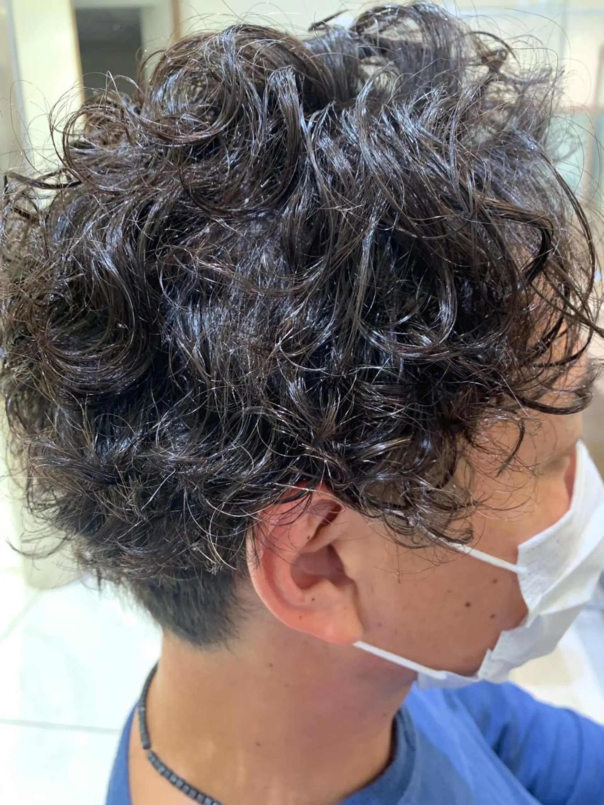 ショート パーマ メンズ カット パーマ Ash 中岡ゆうたのヘアスタイル