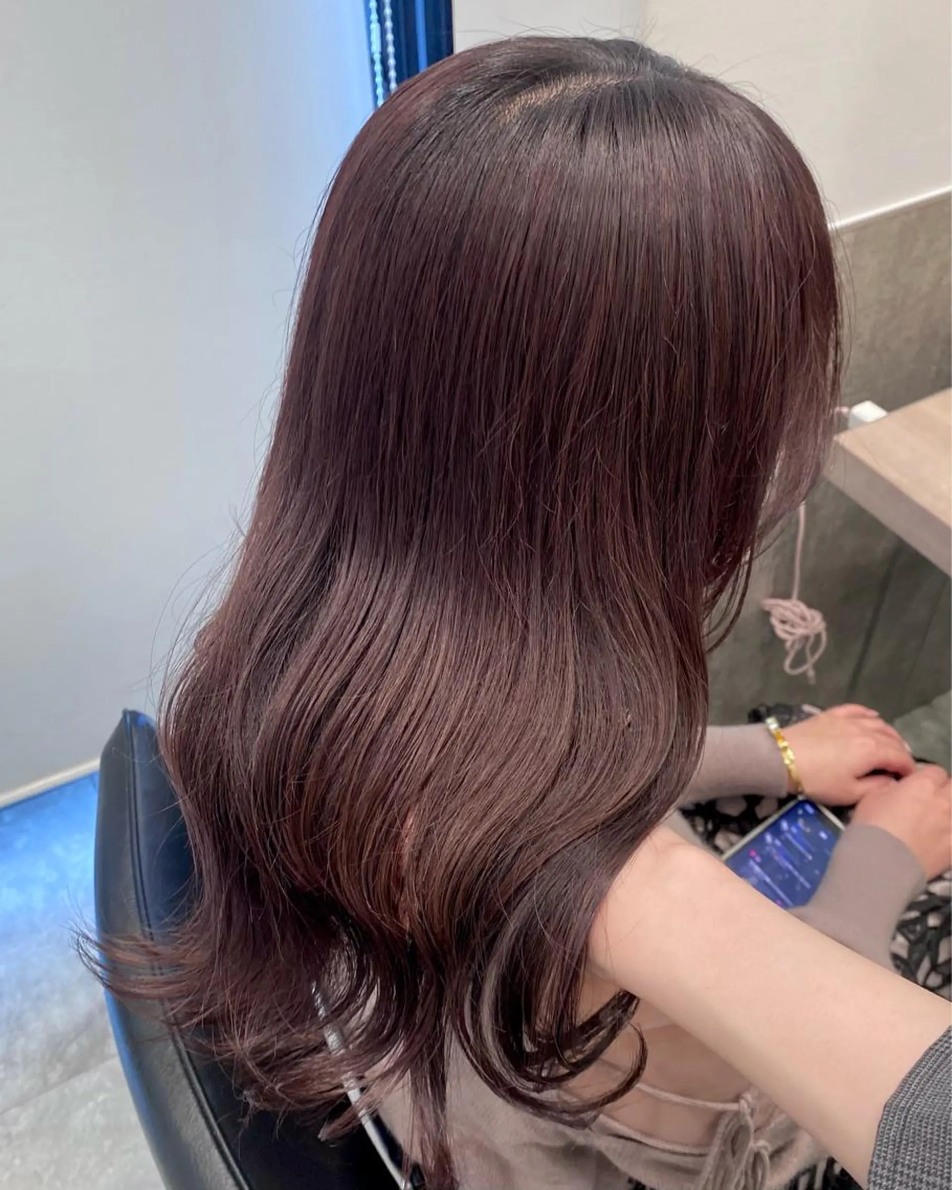 セミロング カラー 💗ガーリーヘア🎀 saki💗のヘアスタイル