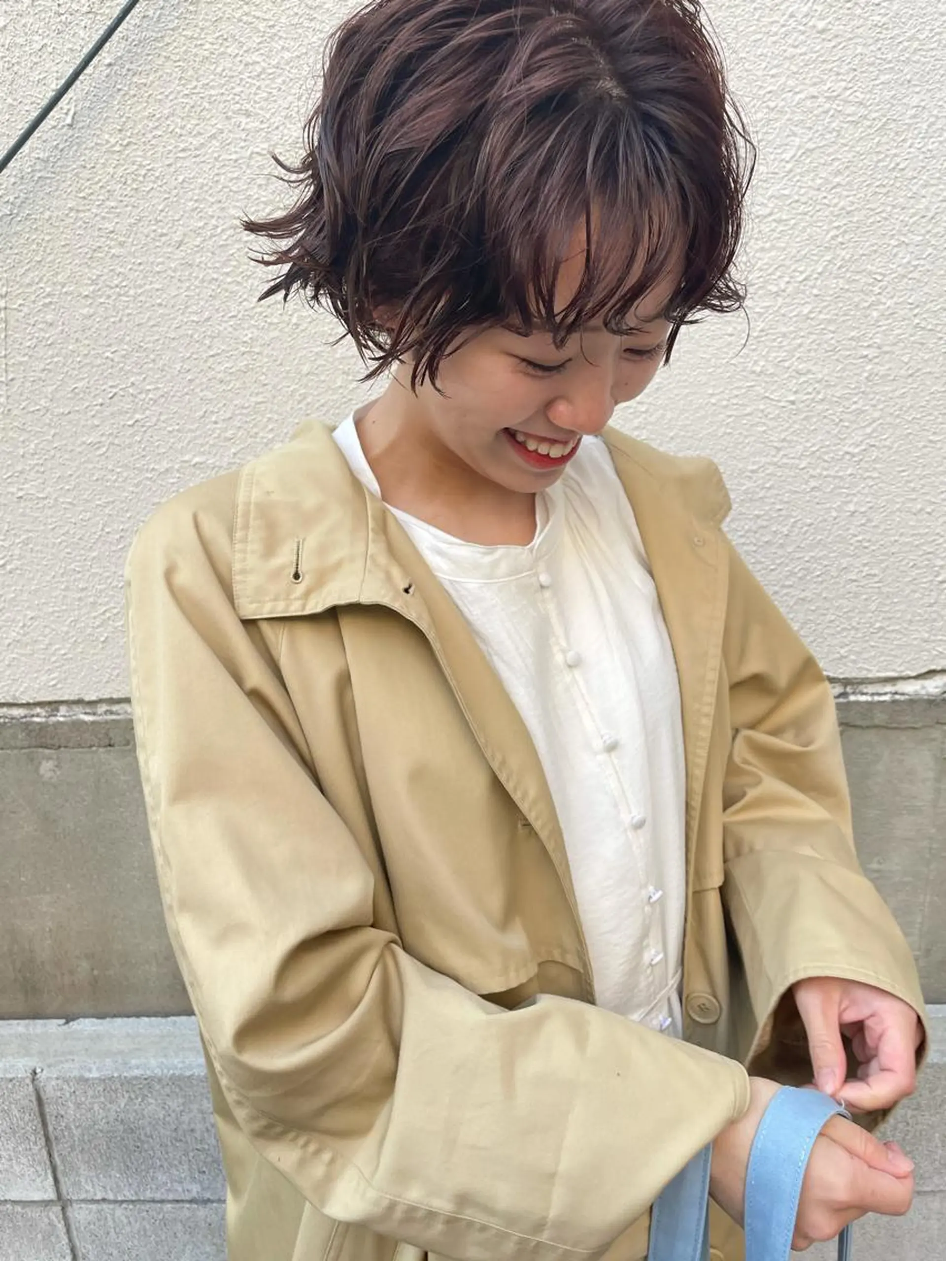 ショート カット パーマ トリートメント さの あやねのヘアスタイル