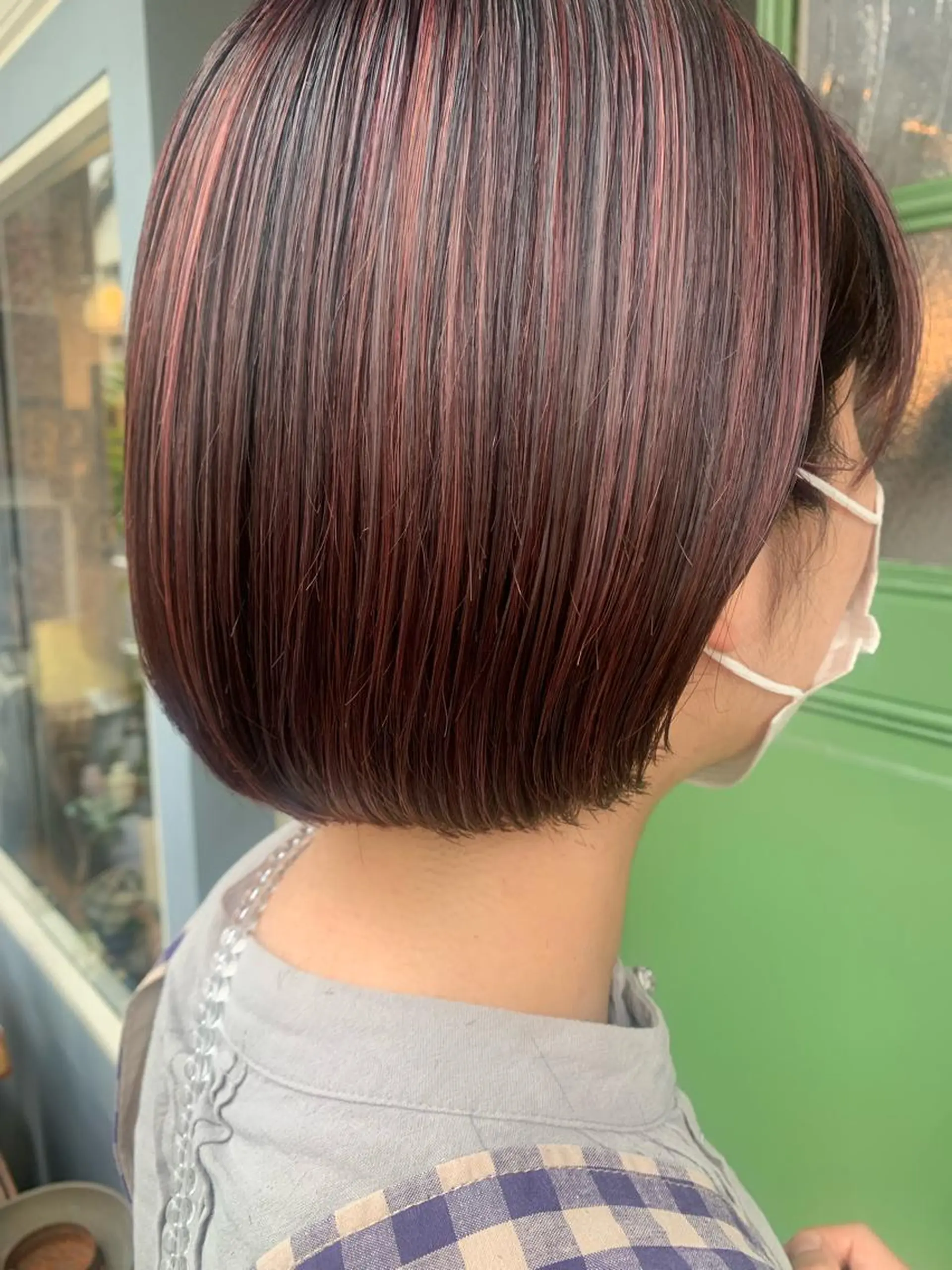 ショート カラー ヘアカラー 清水千優/パーマ/透 明感カラー/メンズのヘアスタイル