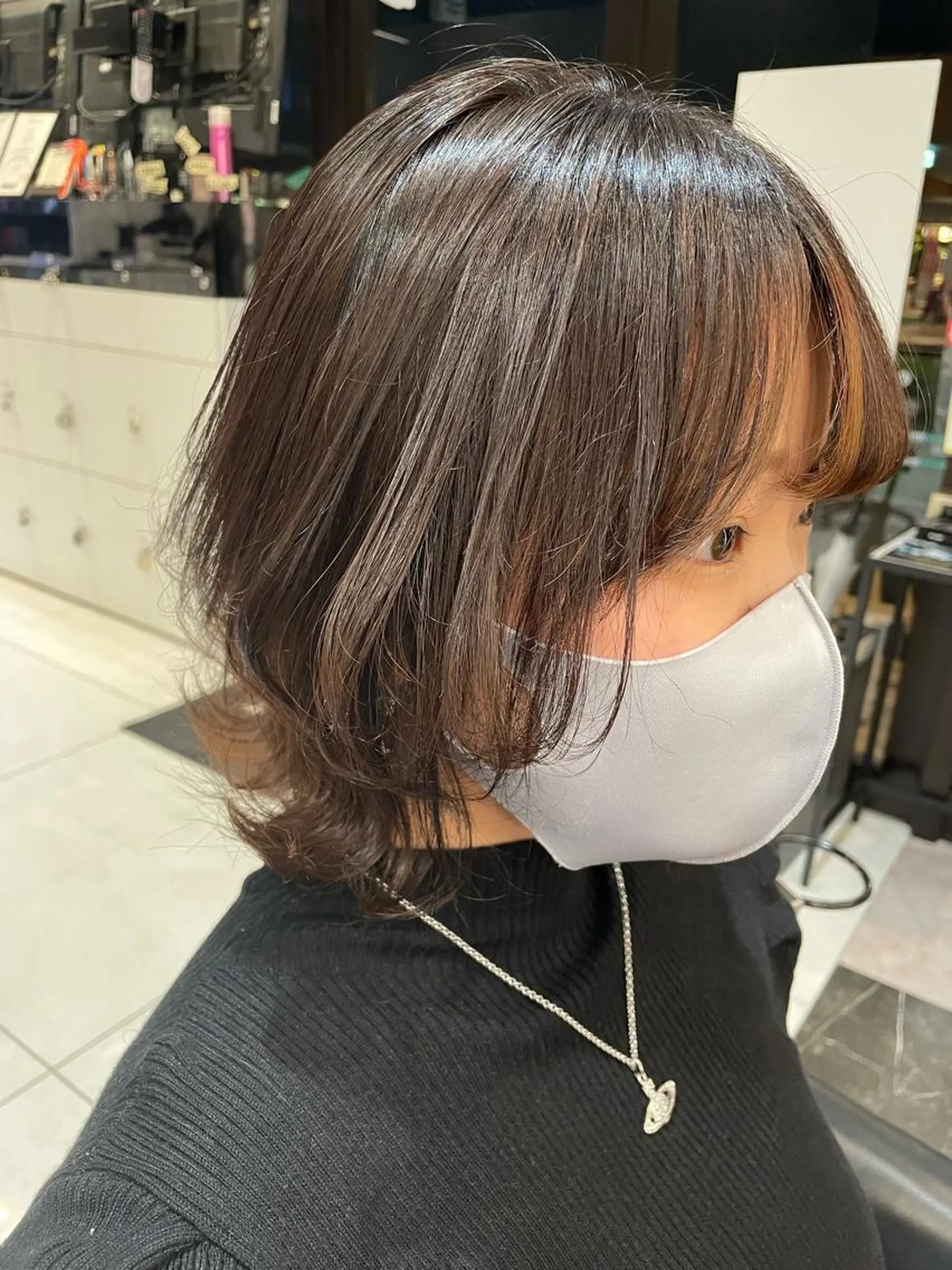 ショート カラー ウルフカット メンズヘア特化 崎田 成人のヘアスタイル