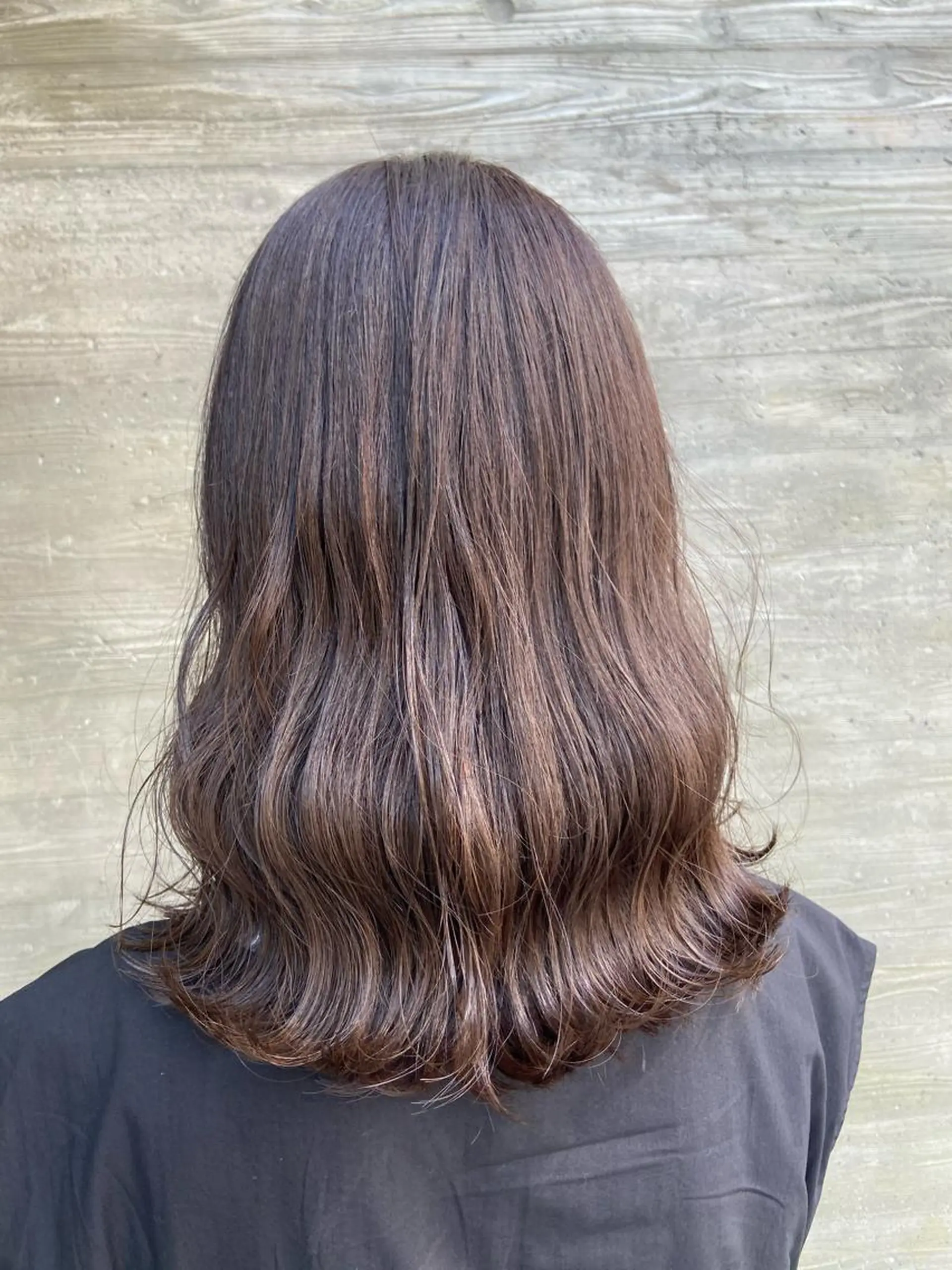 ミディアム カラー アッシュ ブルーカラー ブルーアッシュ 暗髪/艶髪/Ono .のヘアスタイル