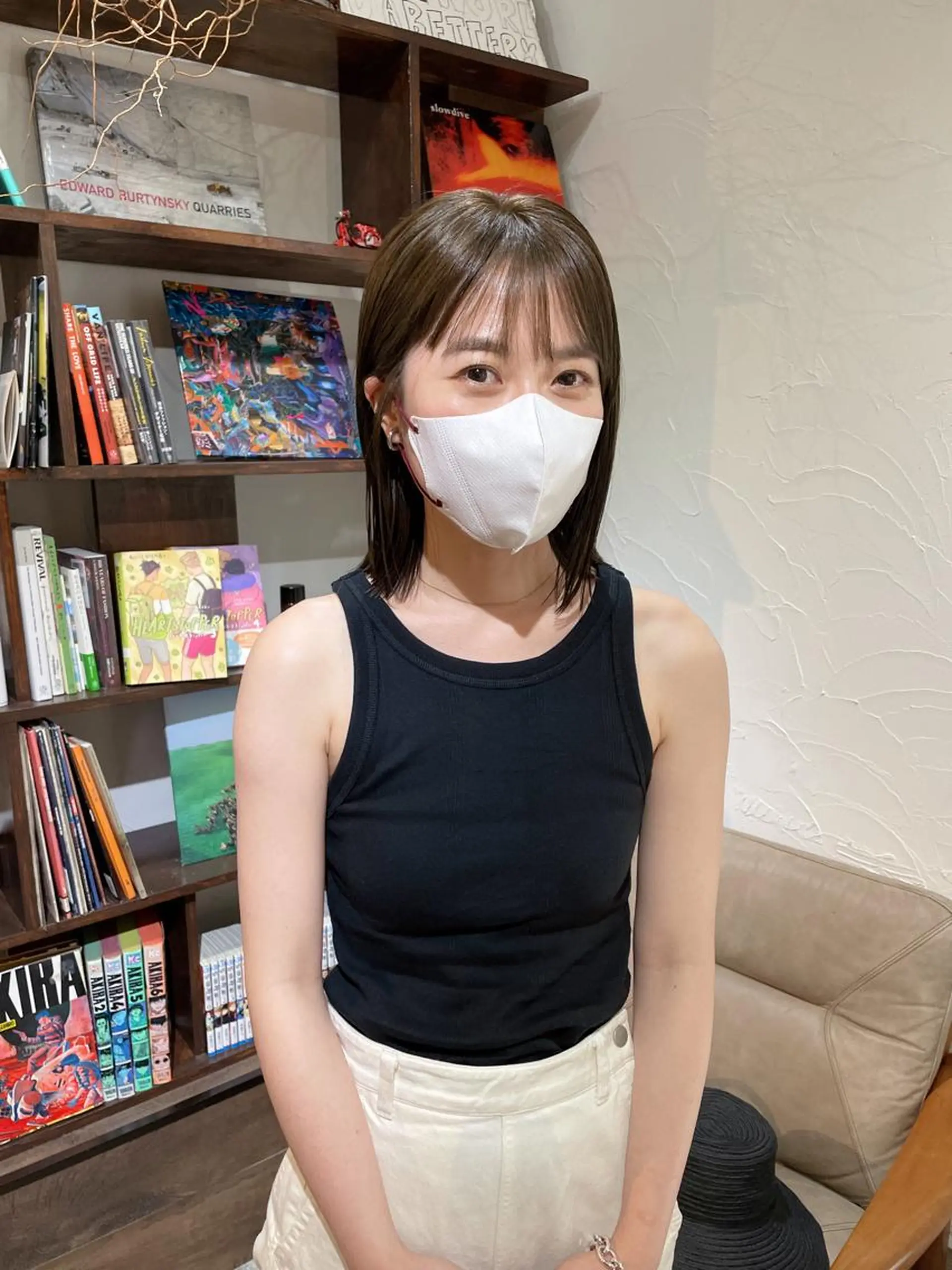 ミディアム 高橋 愛美のヘアスタイル