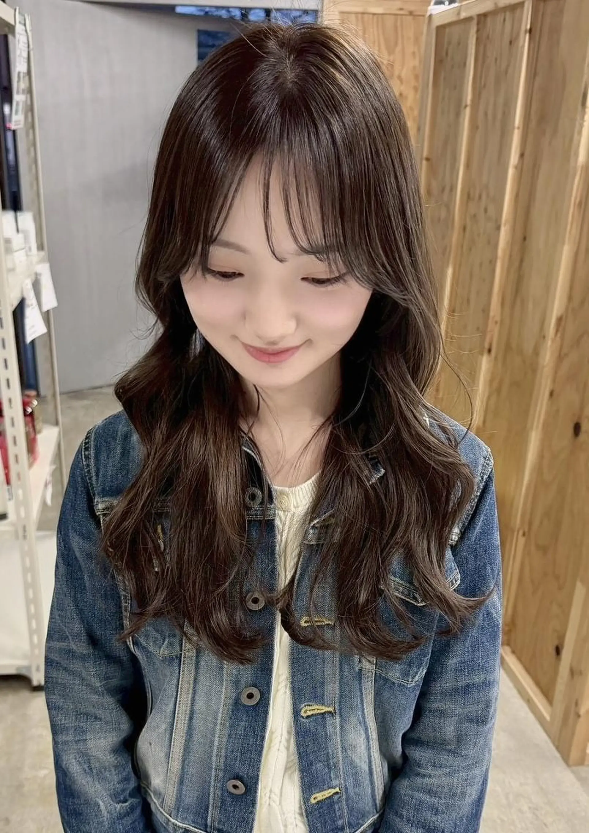 ロング カラー 顔周りカット レイヤーカット カット ヘアカラー トリートメント 韓国/ボブ/まつパ 🩰aikaのヘアスタイル