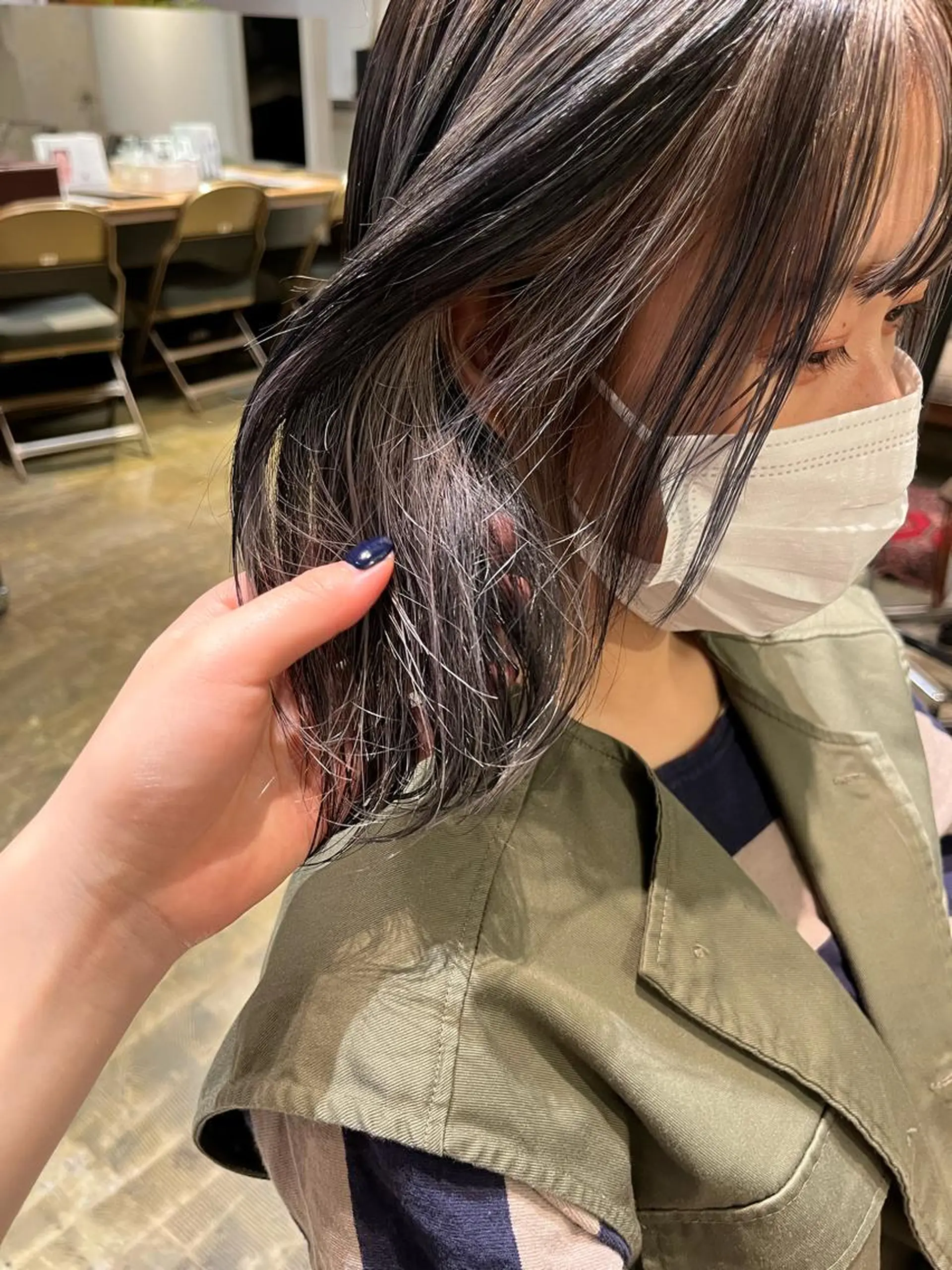 カラー 酸性縮毛矯正 Coreすずのヘアスタイル